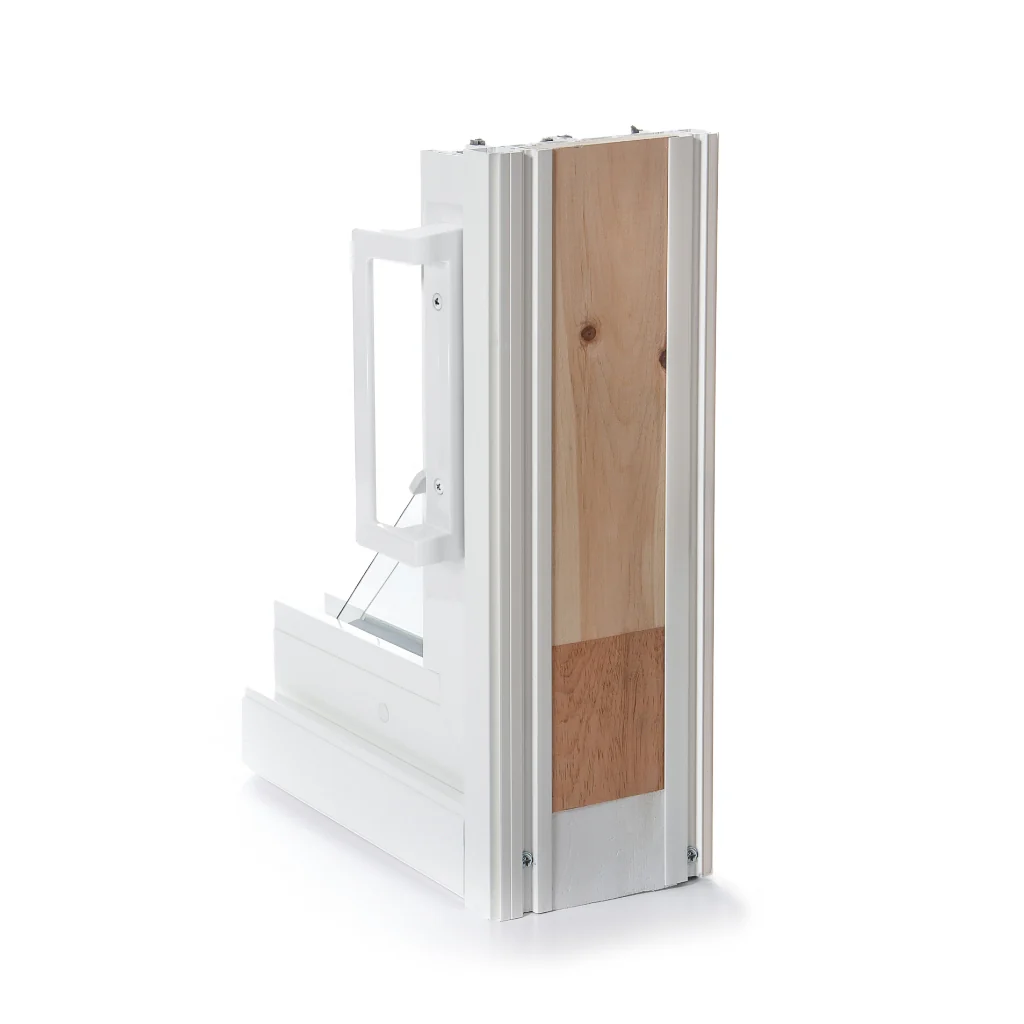2 Panel Sliding White Patio Door (Raise & Lower Blinds) - Image 9