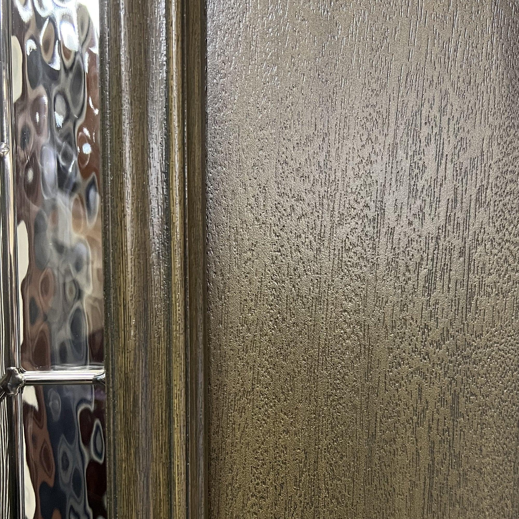 Mahogany Grain Fiberglass Entry Door Slab (2 Panel 3/4) - Image 5