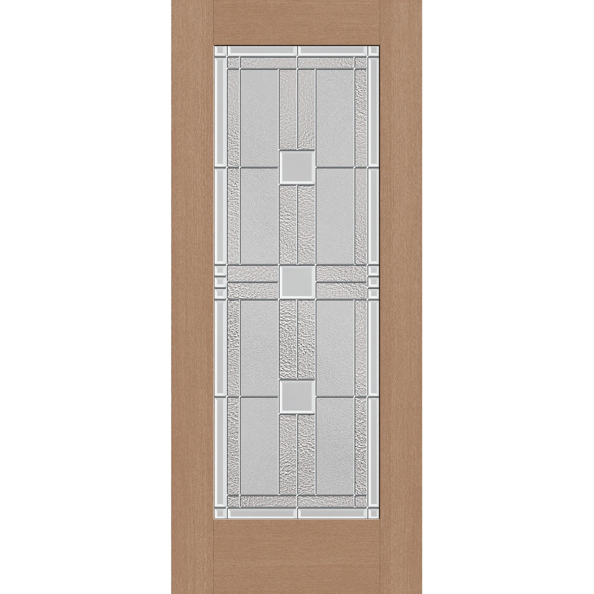 Austin Flush Glazed Fiberglass Entry Door - Full Lite (34" x 80")