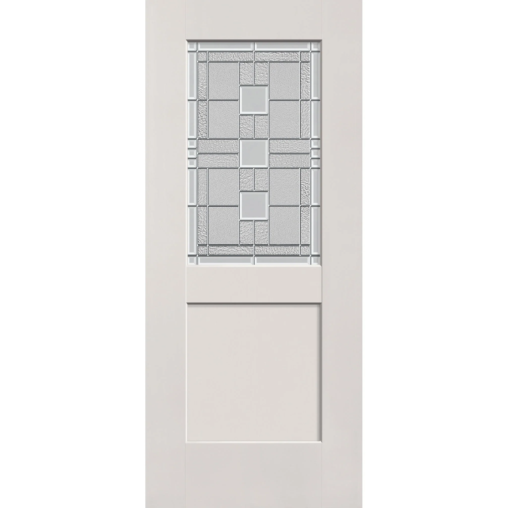 Austin Flush Glazed Fiberglass Entry Door - Half Lite Shaker (34" x 80")