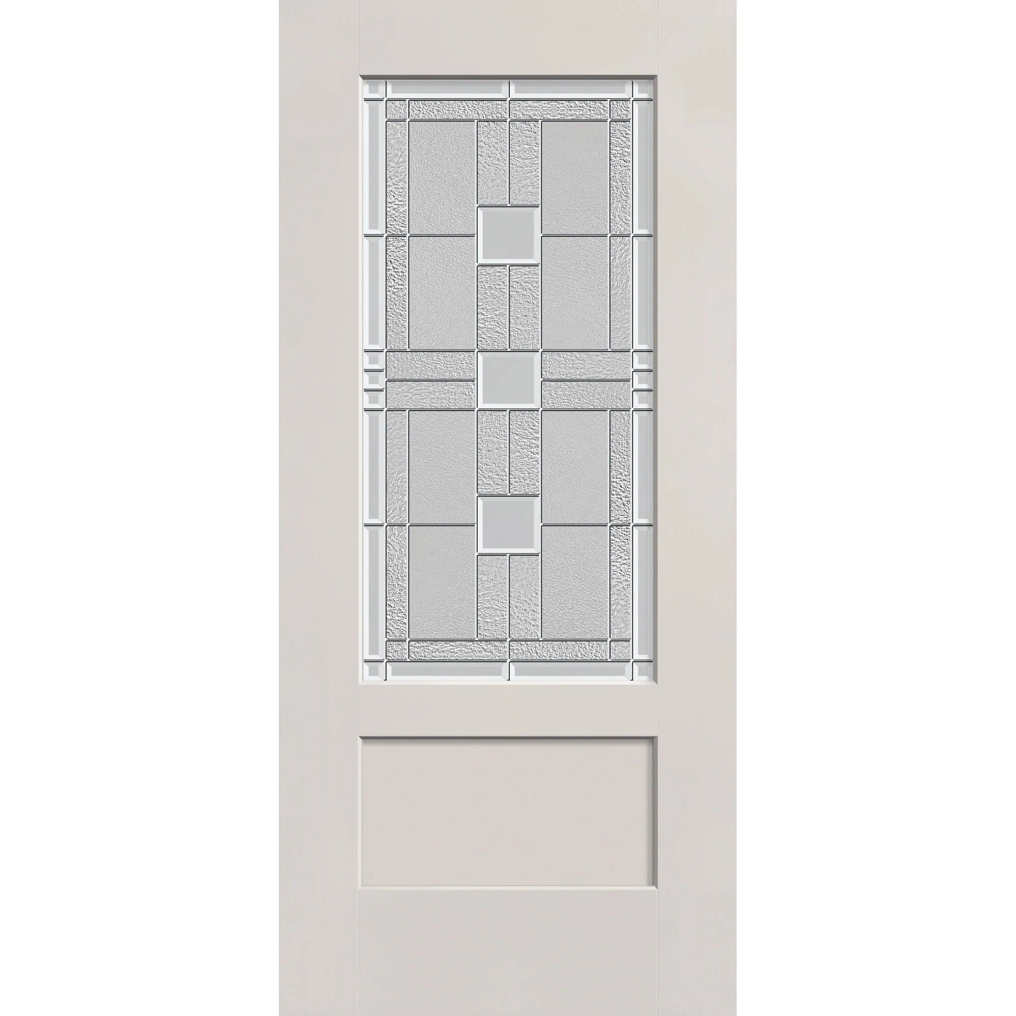 Austin Flush Glazed Hurricane-Rated Fiberglass Entry Door - 3/4 Lite Shaker (36" x 80")
