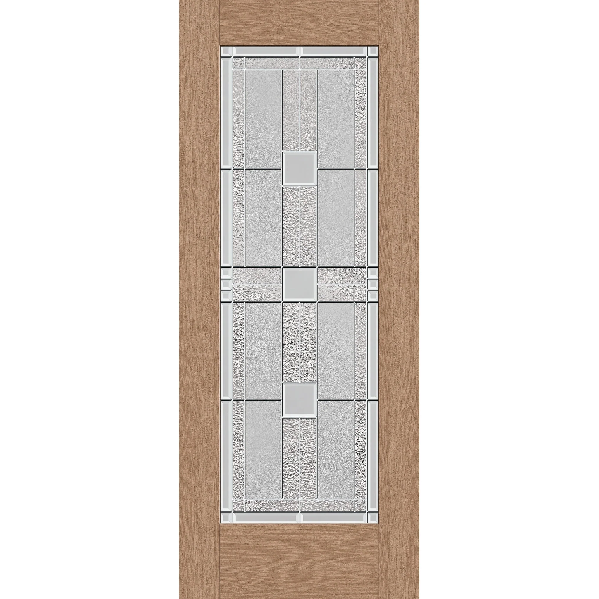 Austin Flush Glazed Hurricane-Rated Fiberglass Entry Door - Full Lite (32" x 80")