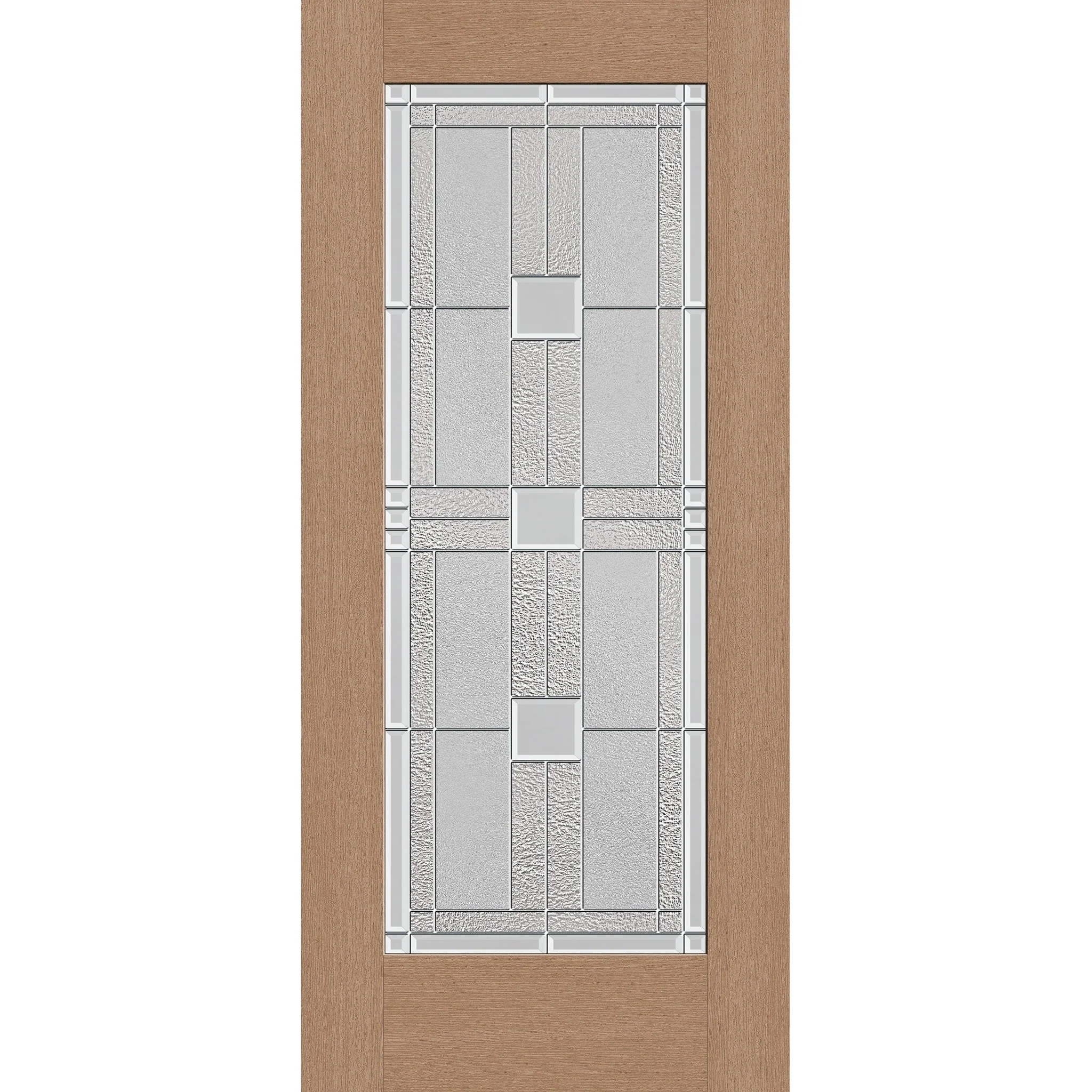 Austin Flush Glazed Hurricane-Rated Fiberglass Entry Door - Full Lite (36" x 80")