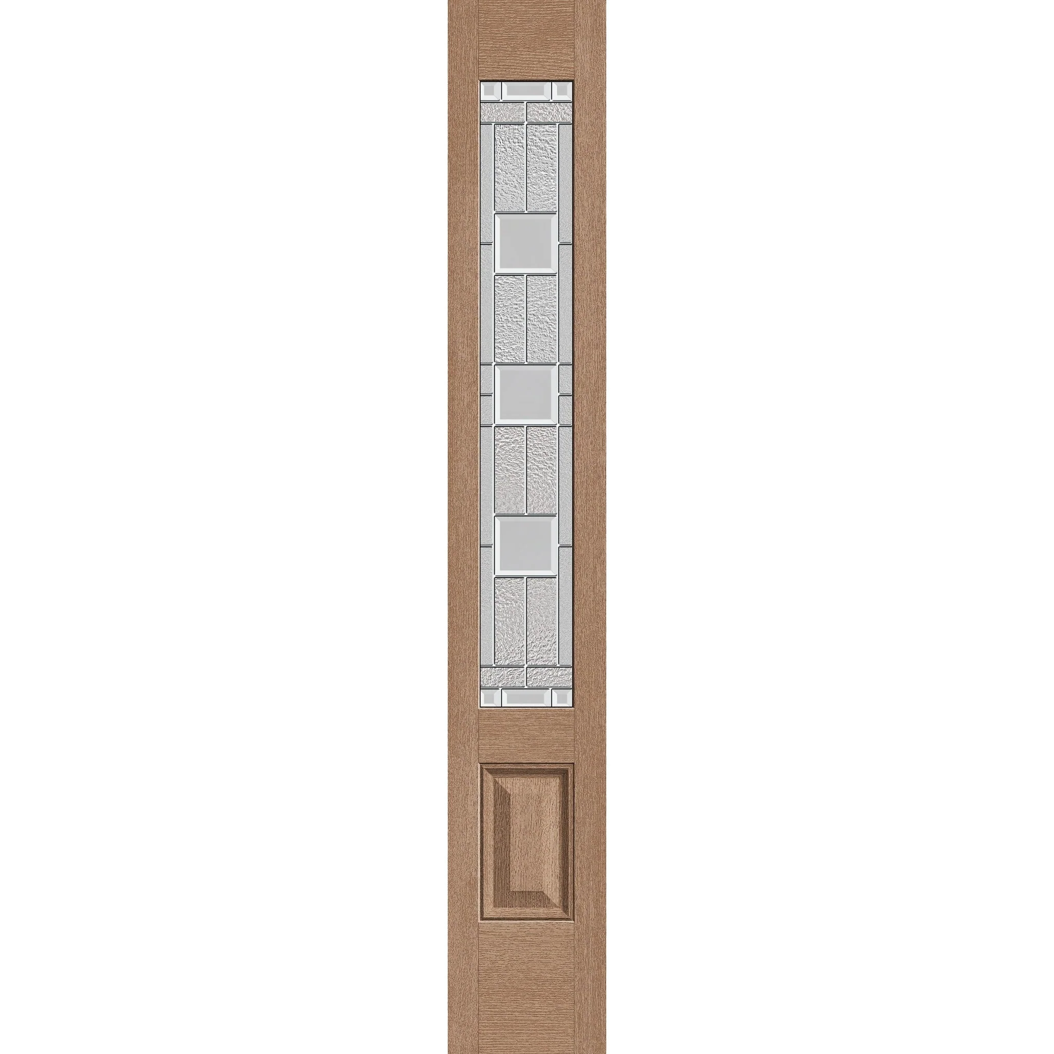 Austin Flush Glazed Hurricane-Rated Fiberglass Sidelite Panel - 3/4 Lite (12" x 80")