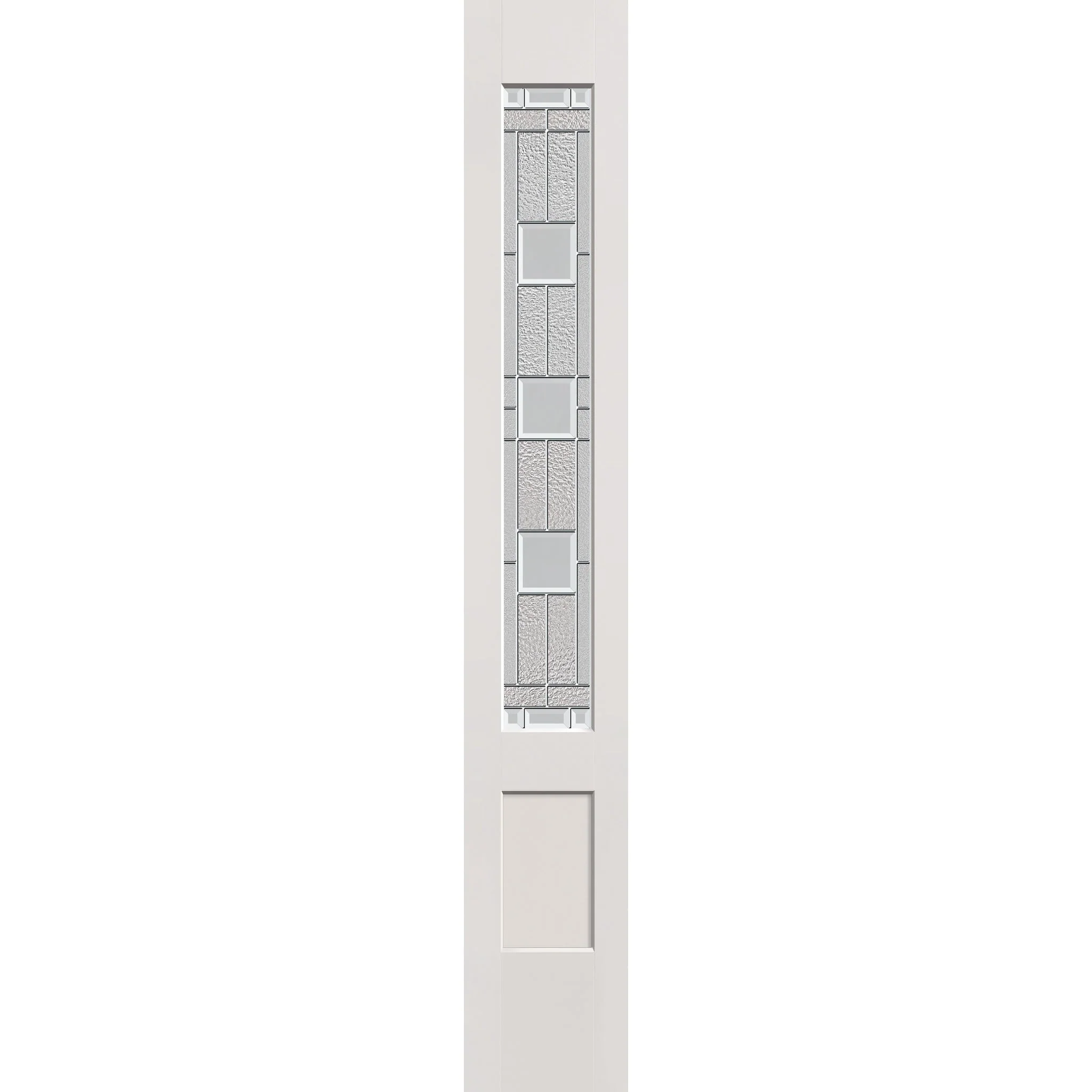 Austin Flush Glazed Hurricane-Rated Fiberglass Sidelite Panel - 3/4 Lite Shaker (12" x 80")