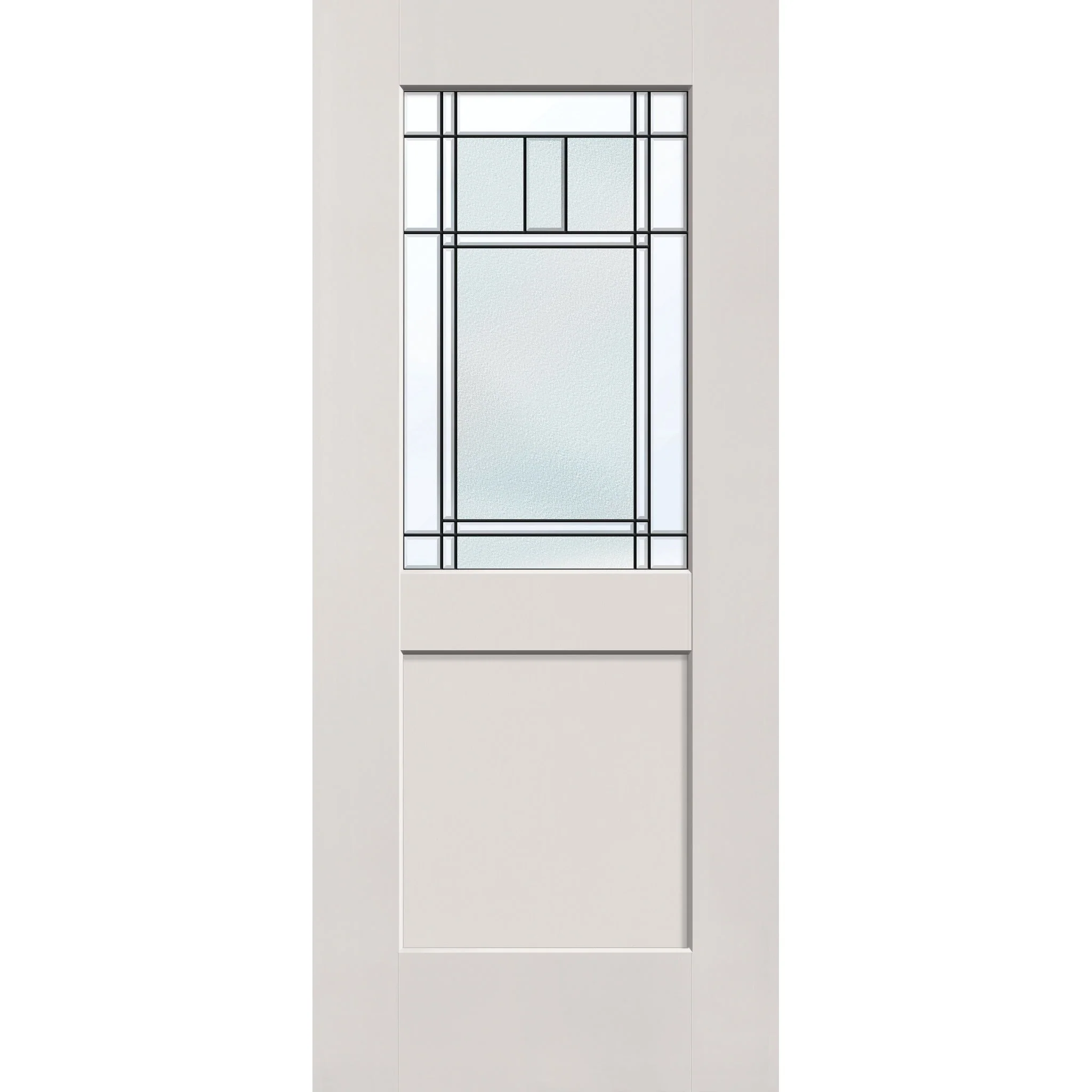 Berkley Flush Glazed Fiberglass Entry Door - Half Lite Shaker (34" x 80")
