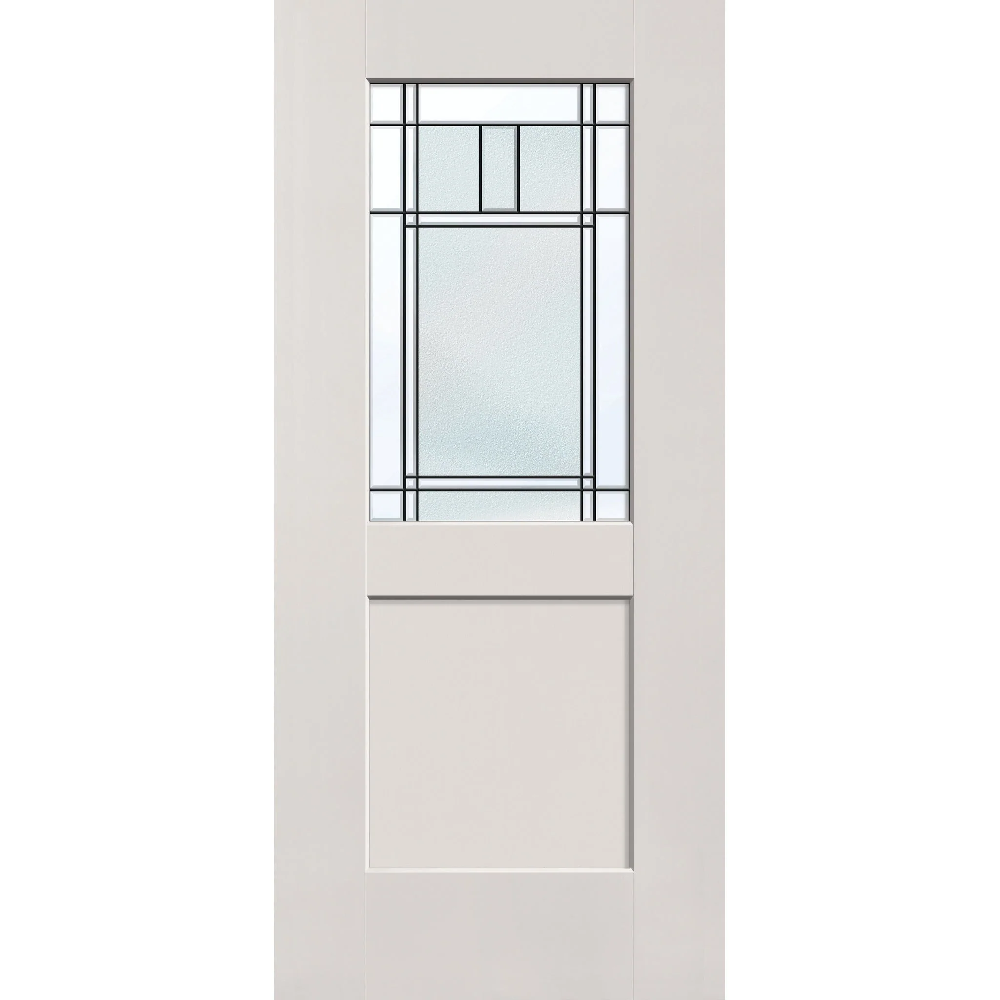 Berkley Flush Glazed Fiberglass Entry Door - Half Lite Shaker (36" x 80")