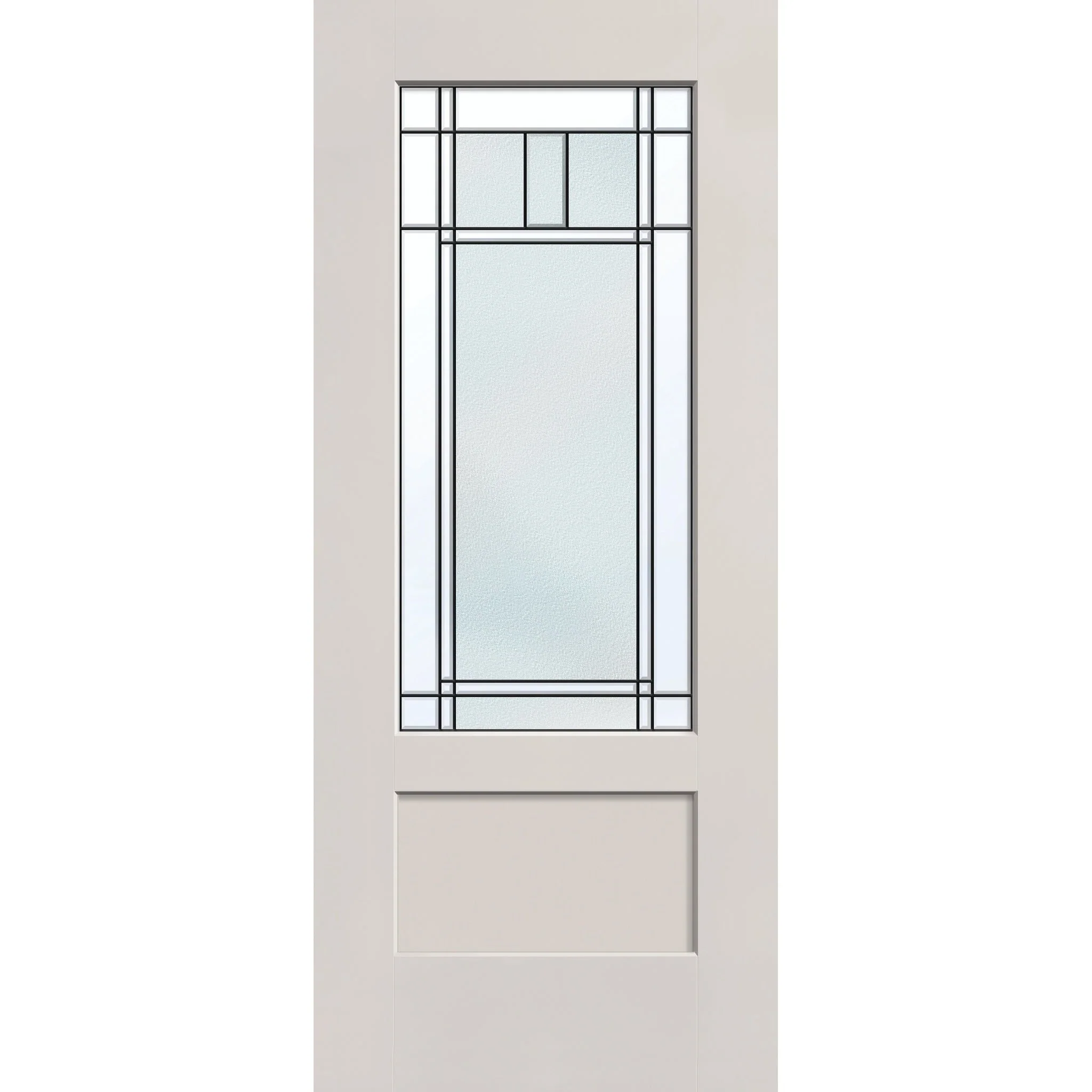 Berkley Flush Glazed Hurricane-Rated Fiberglass Entry Door - 3/4 Lite Shaker (34" x 80")
