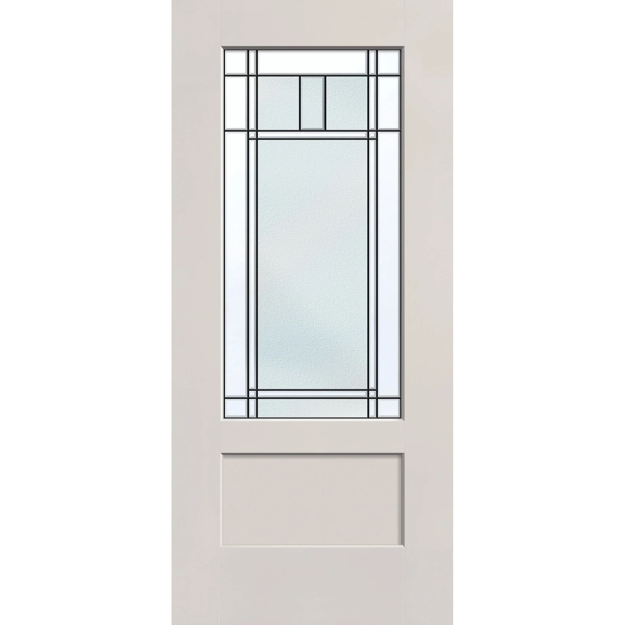 Berkley Flush Glazed Hurricane-Rated Fiberglass Entry Door - 3/4 Lite Shaker (36" x 80")