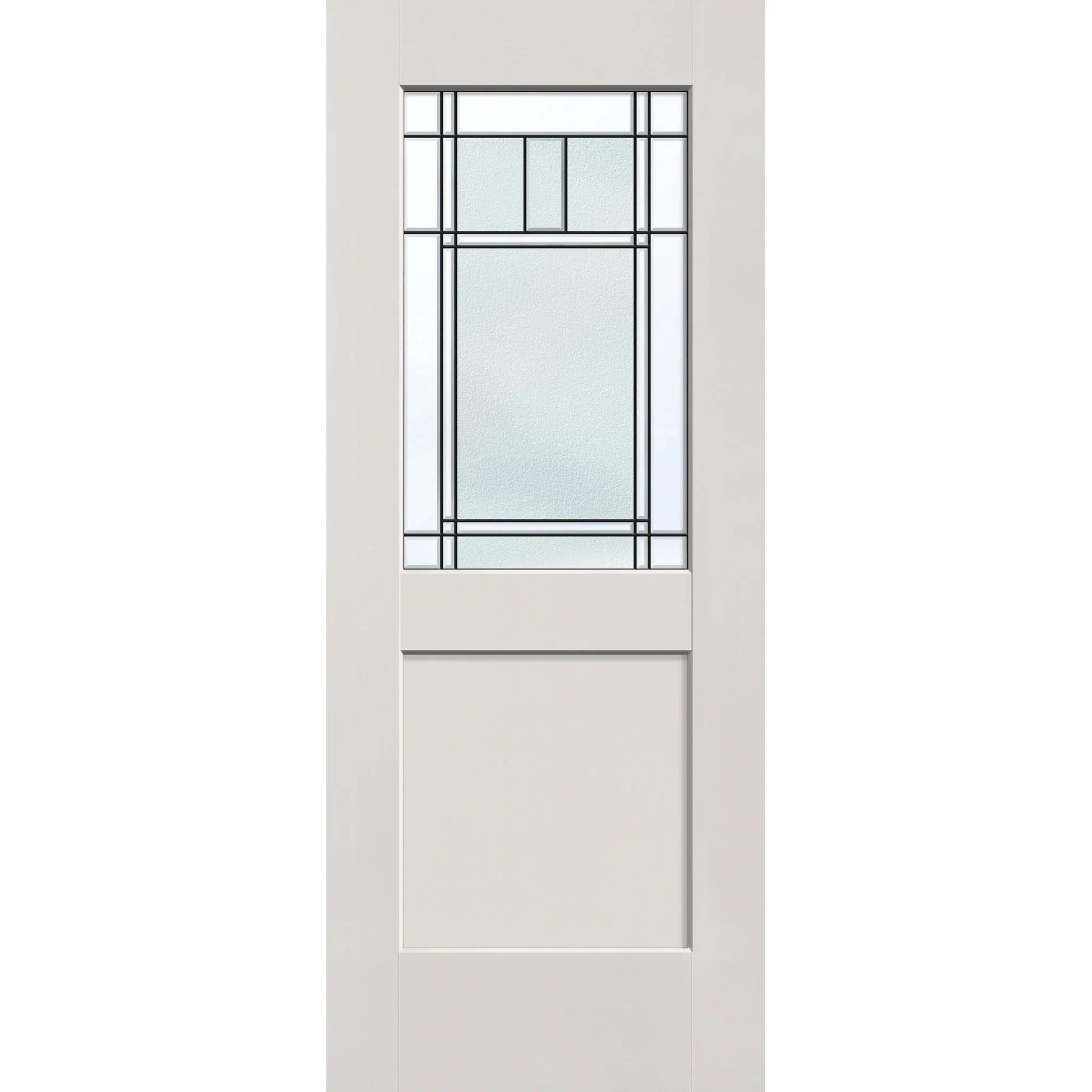 Berkley Flush Glazed Hurricane-Rated Fiberglass Entry Door - Half Lite Shaker (32" x 80")