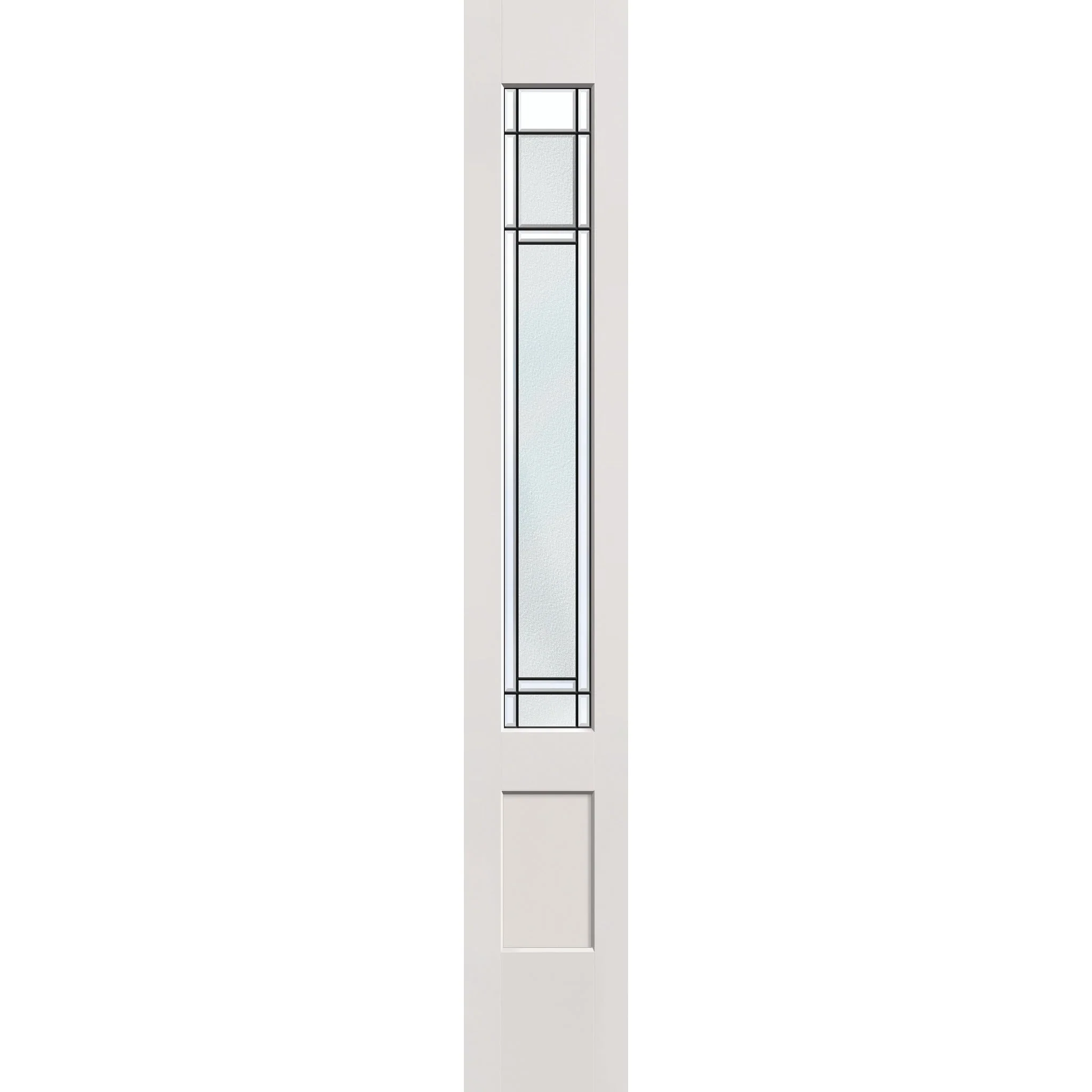 Berkley Flush Glazed Hurricane-Rated Fiberglass Sidelite Panel - 3/4 Lite Shaker (12" x 80")