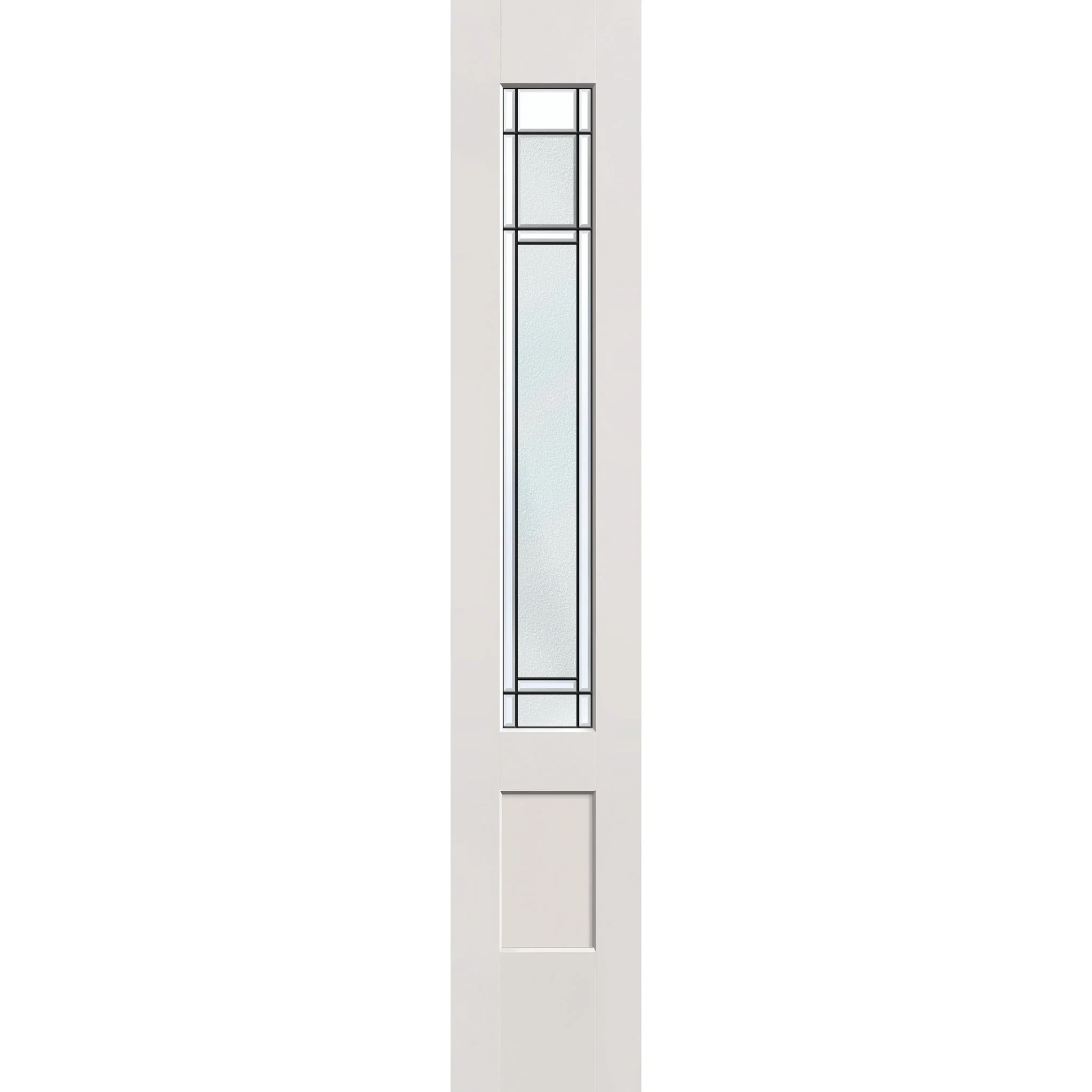 Berkley Flush Glazed Hurricane-Rated Fiberglass Sidelite Panel - 3/4 Lite Shaker (14" x 80")