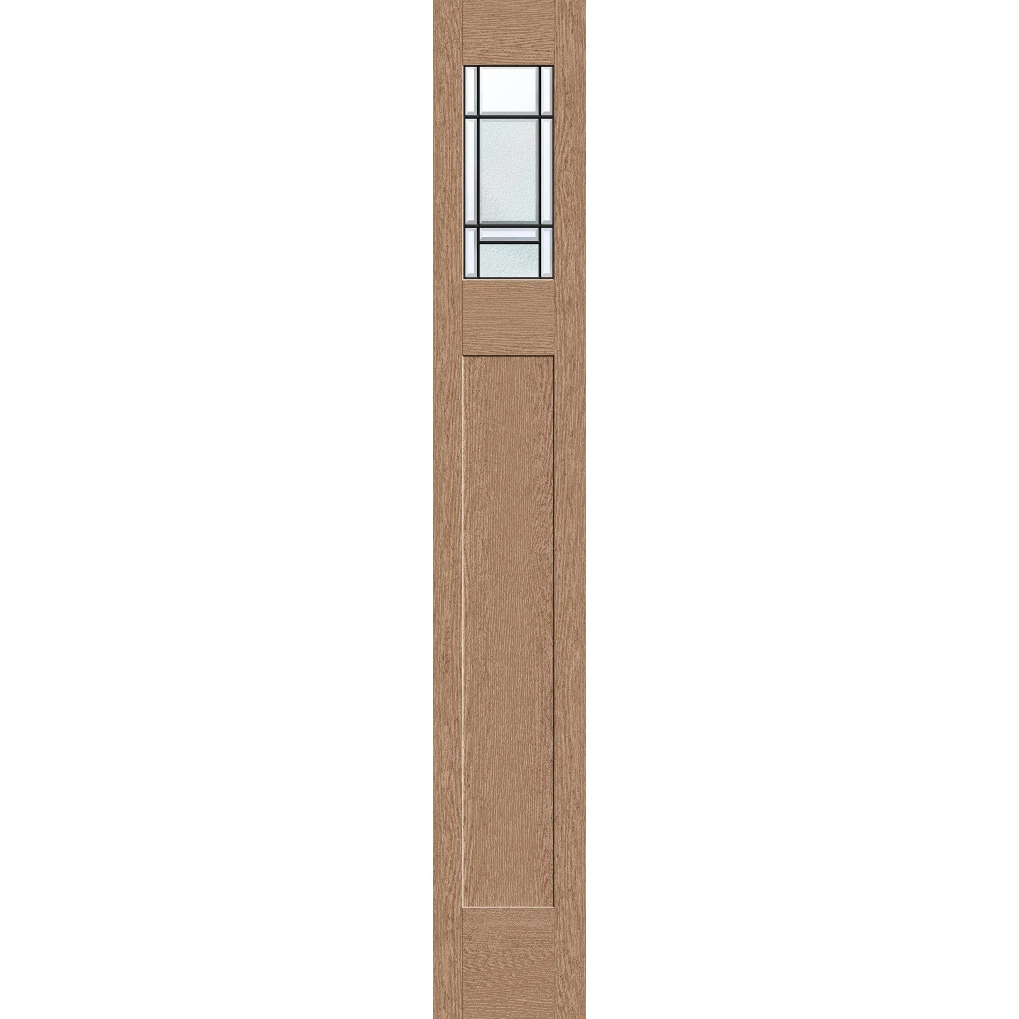 Berkley Flush Glazed Hurricane-Rated Fiberglass Sidelite Panel - Craftsman Top Lite (12" x 80")