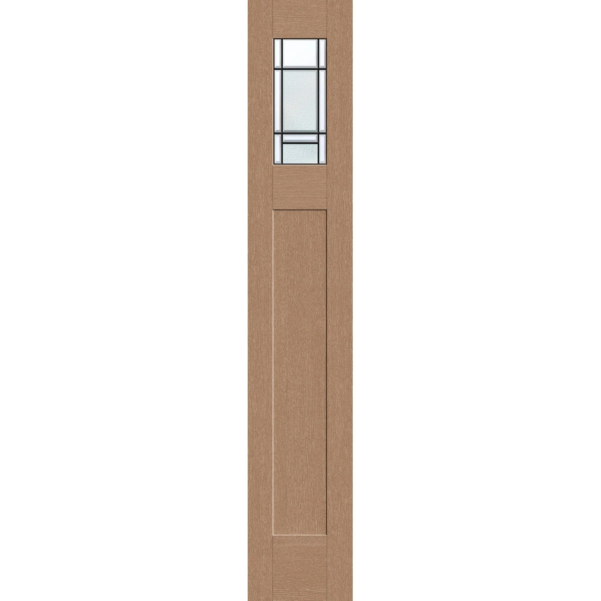 Berkley Flush Glazed Hurricane-Rated Fiberglass Sidelite Panel - Craftsman Top Lite (14" x 80")