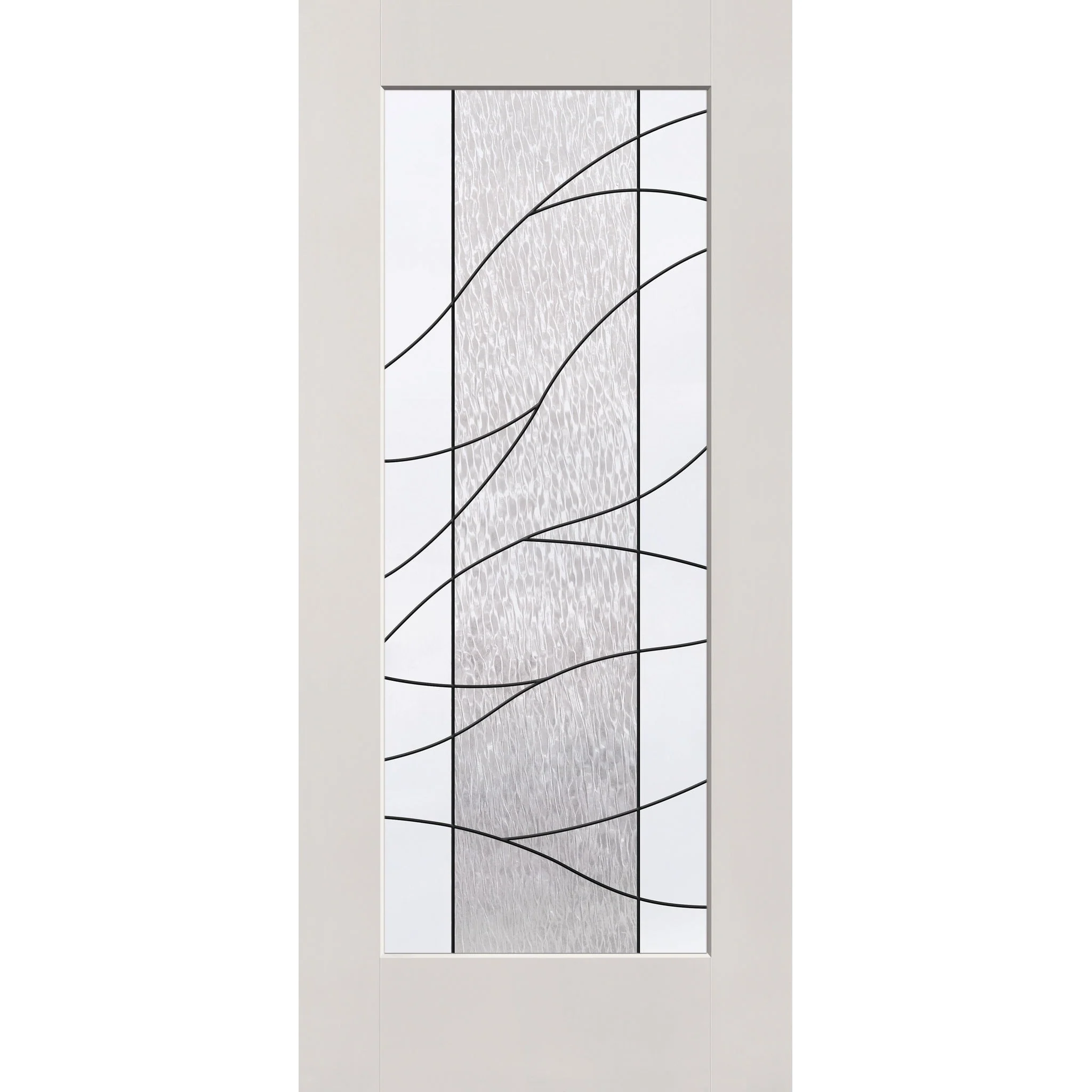 Briselle Flush Glazed Fiberglass Entry Door - Full Lite (36" x 80")