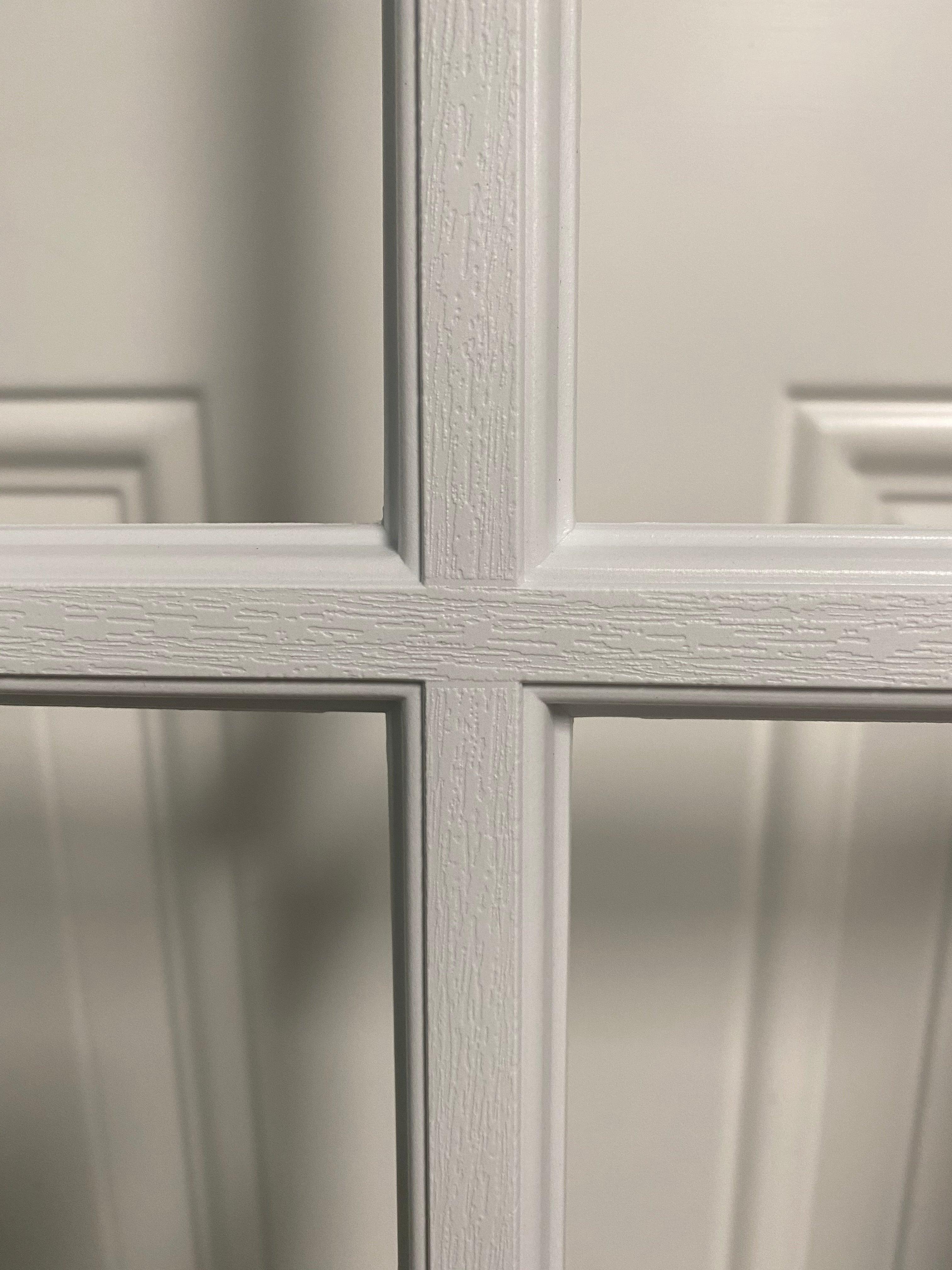 Clear 9 Lite Glass and Frame Kit (Interior 1 3/8" Door Thickness - Half Lite) - Image 4