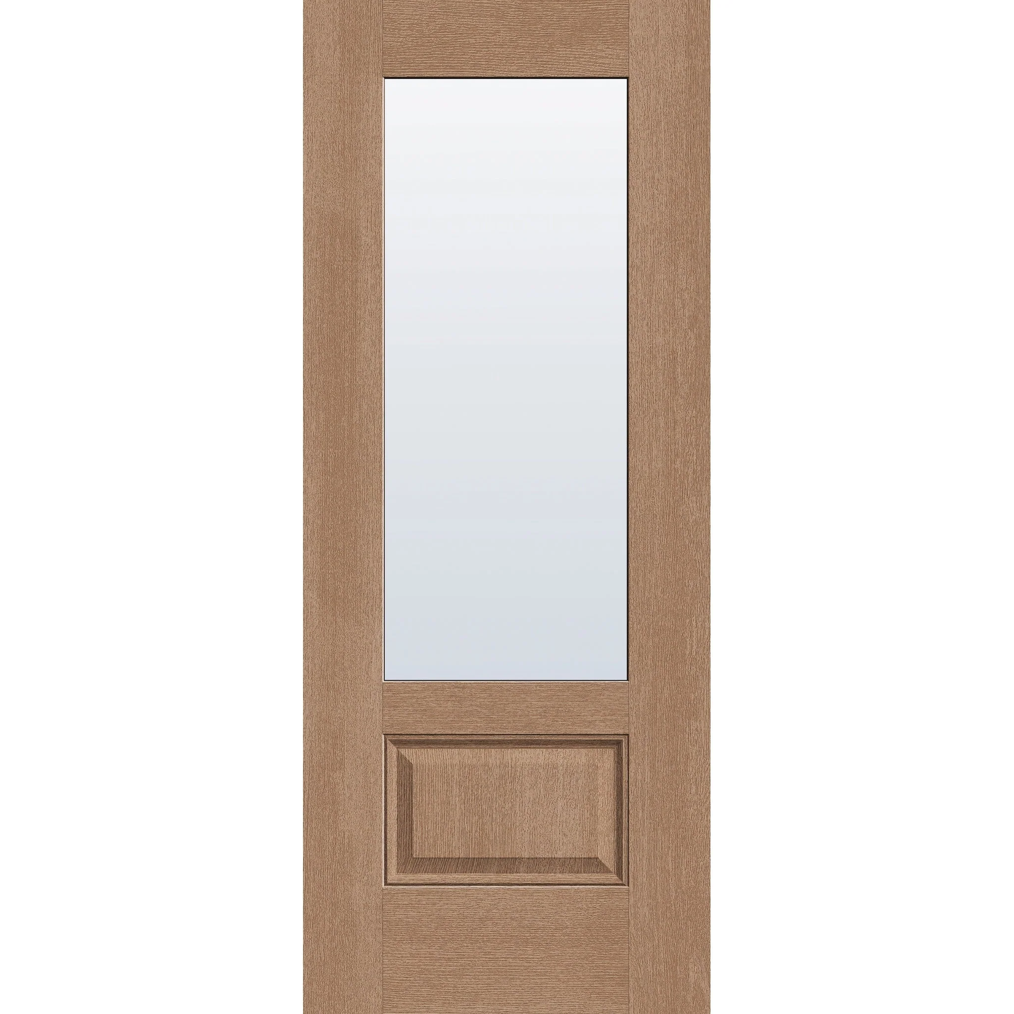Clear Flush Glazed Fiberglass Entry Door - 3/4 Lite (32" x 80")