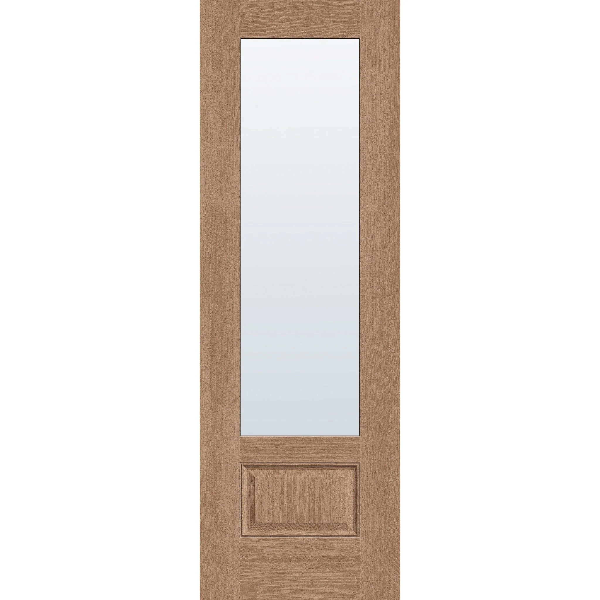 Clear Flush Glazed Fiberglass Entry Door - 3/4 Lite (32" x 96")