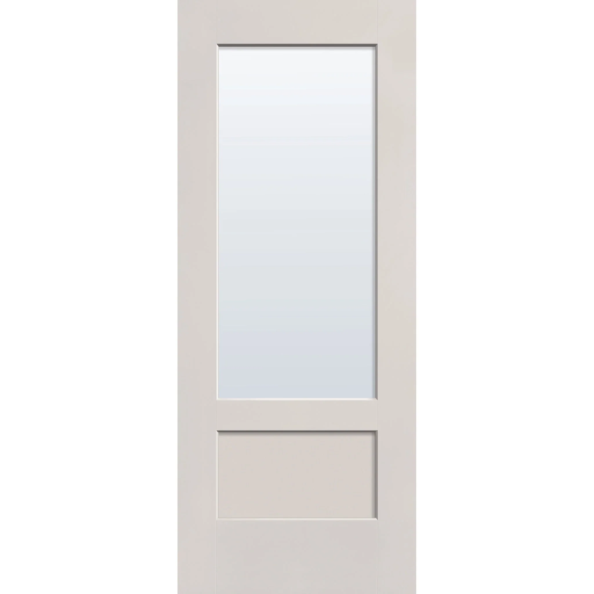 Clear Flush Glazed Fiberglass Entry Door - 3/4 Lite Shaker (32" x 80")