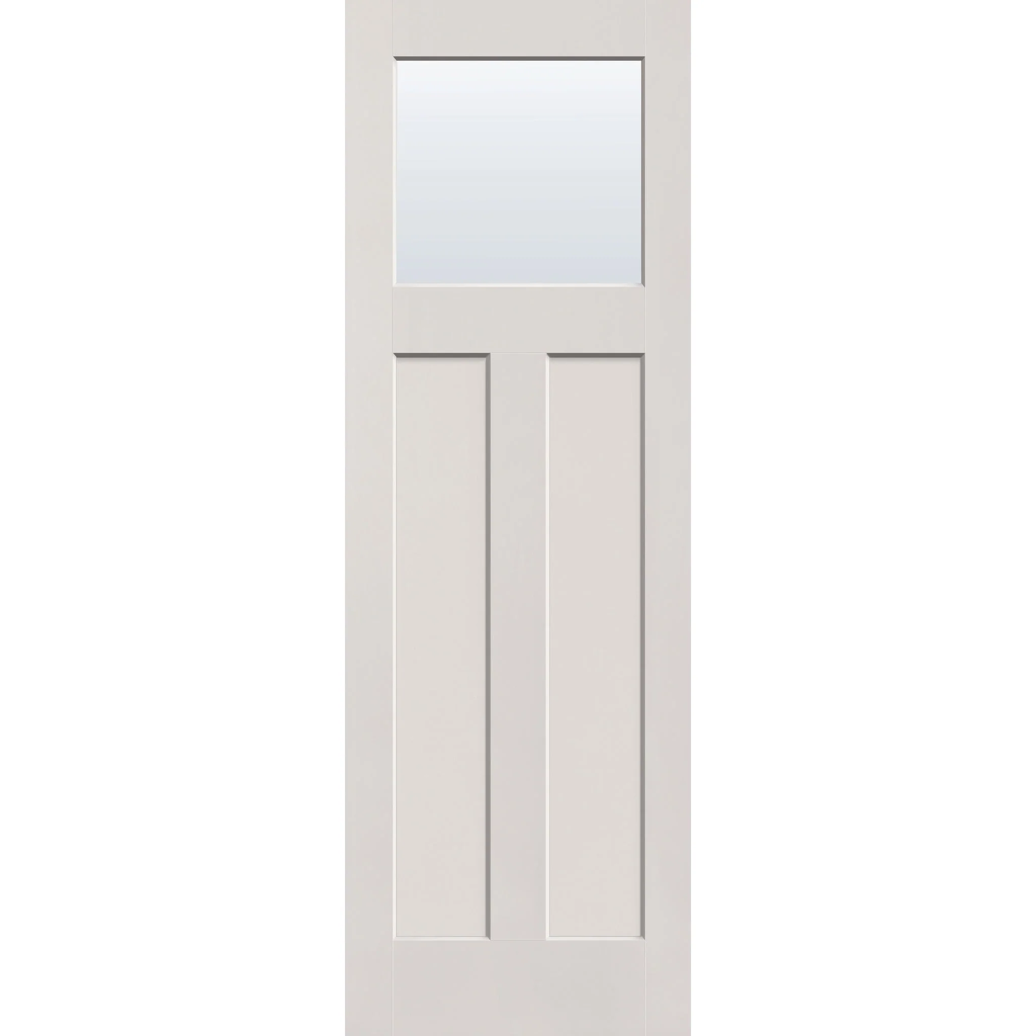 Clear Flush Glazed Fiberglass Entry Door - Craftsman 2 Panel (32" x 96") - Image 2