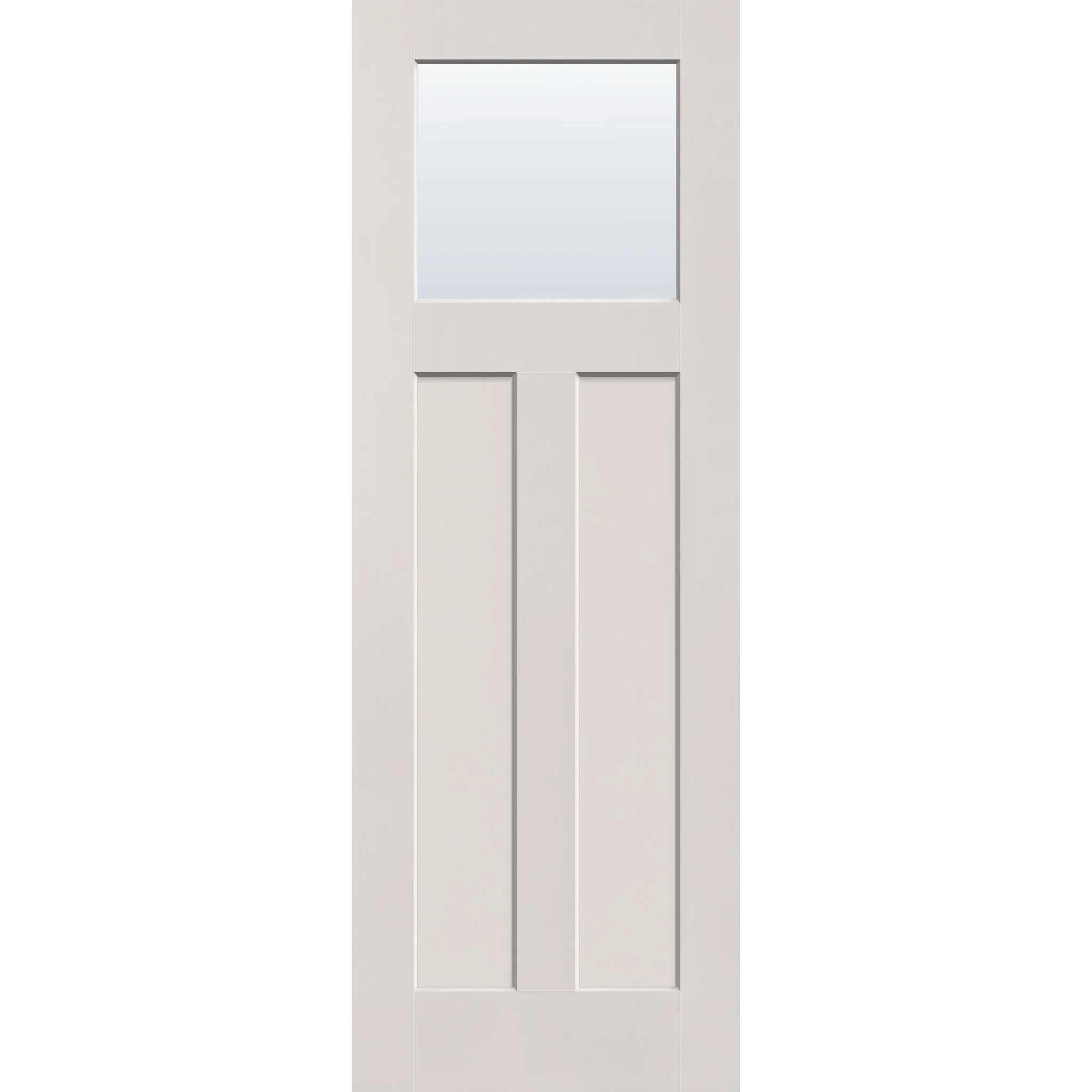 Clear Flush Glazed Fiberglass Entry Door - Craftsman 2 Panel (34" x 96") - Image 2
