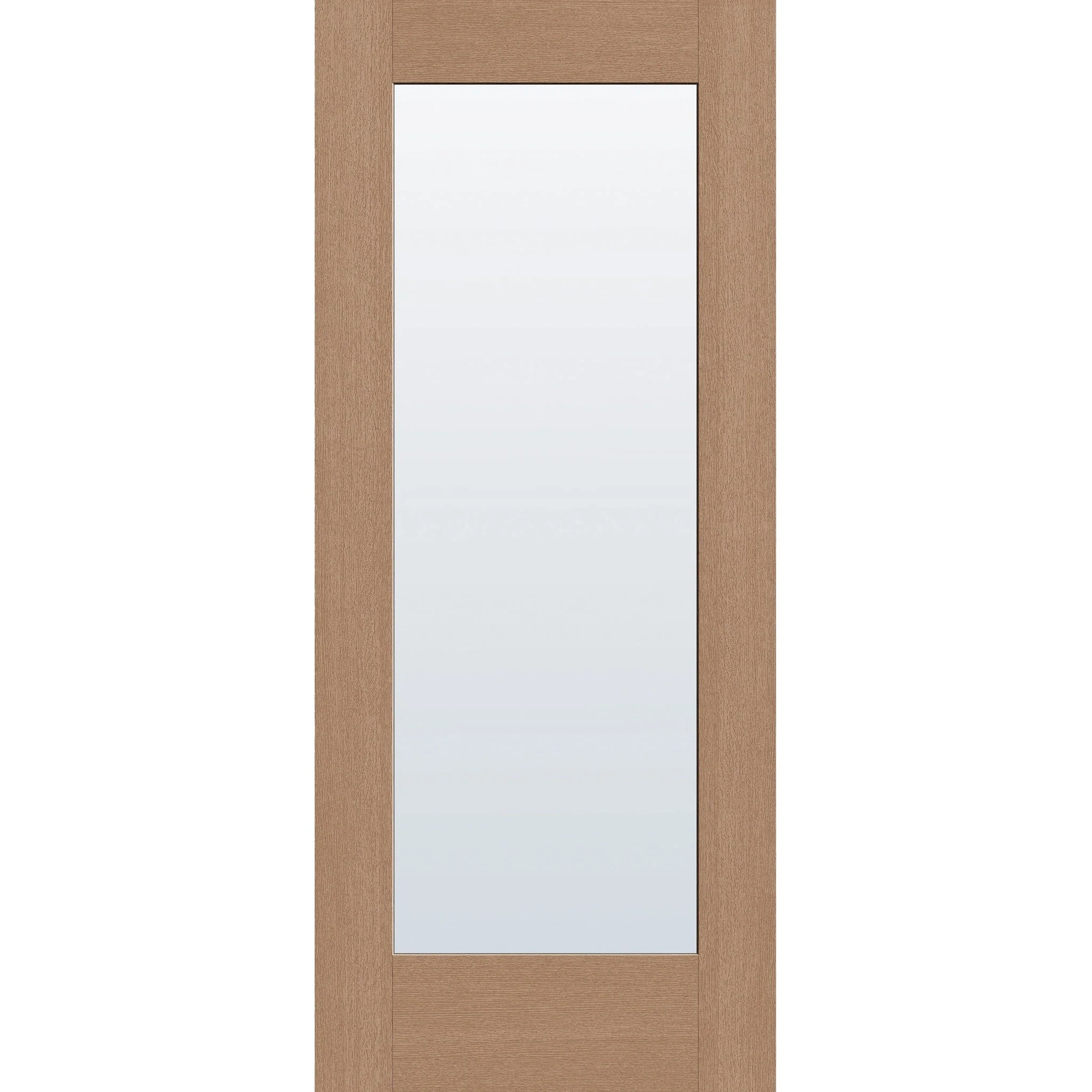 Clear Flush Glazed Fiberglass Entry Door - Full Lite (34" x 80") - Image 2
