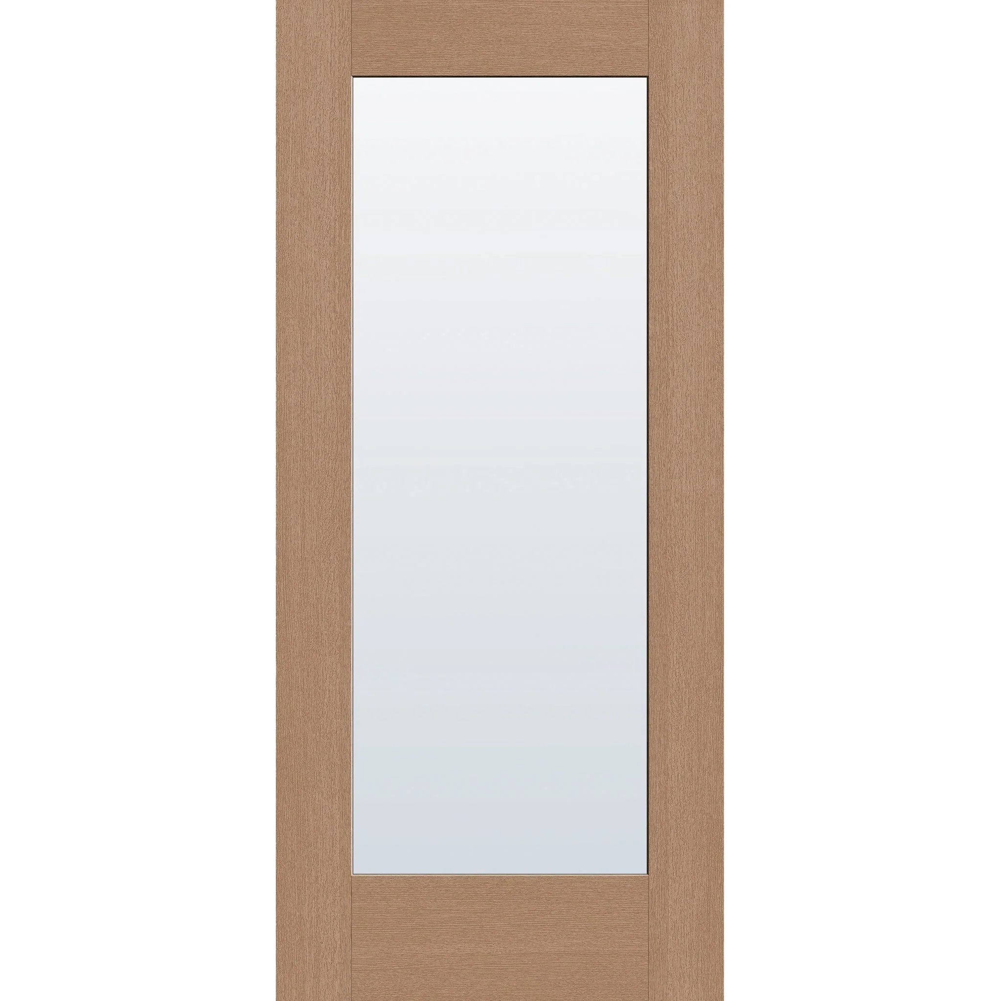 Clear Flush Glazed Fiberglass Entry Door - Full Lite (36" x 80") - Image 2