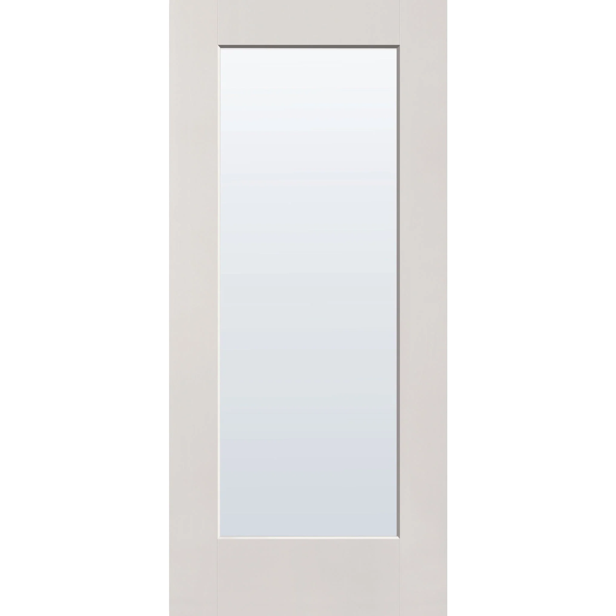 Clear Flush Glazed Fiberglass Entry Door - Full Lite (36" x 80") - Image 3