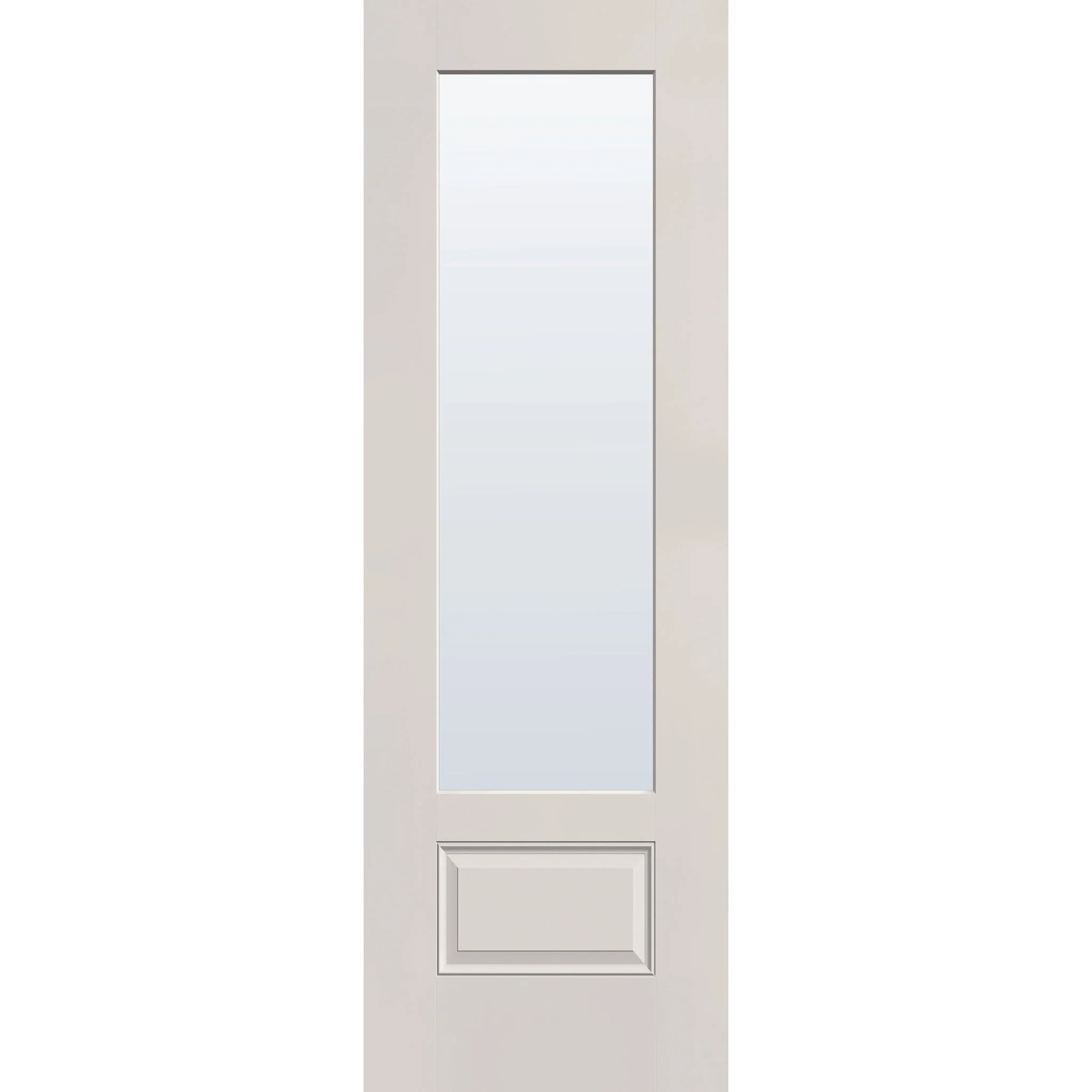 Clear Flush Glazed Hurricane-Rated Fiberglass Entry Door - 3/4 Lite (32" x 96") - Image 2