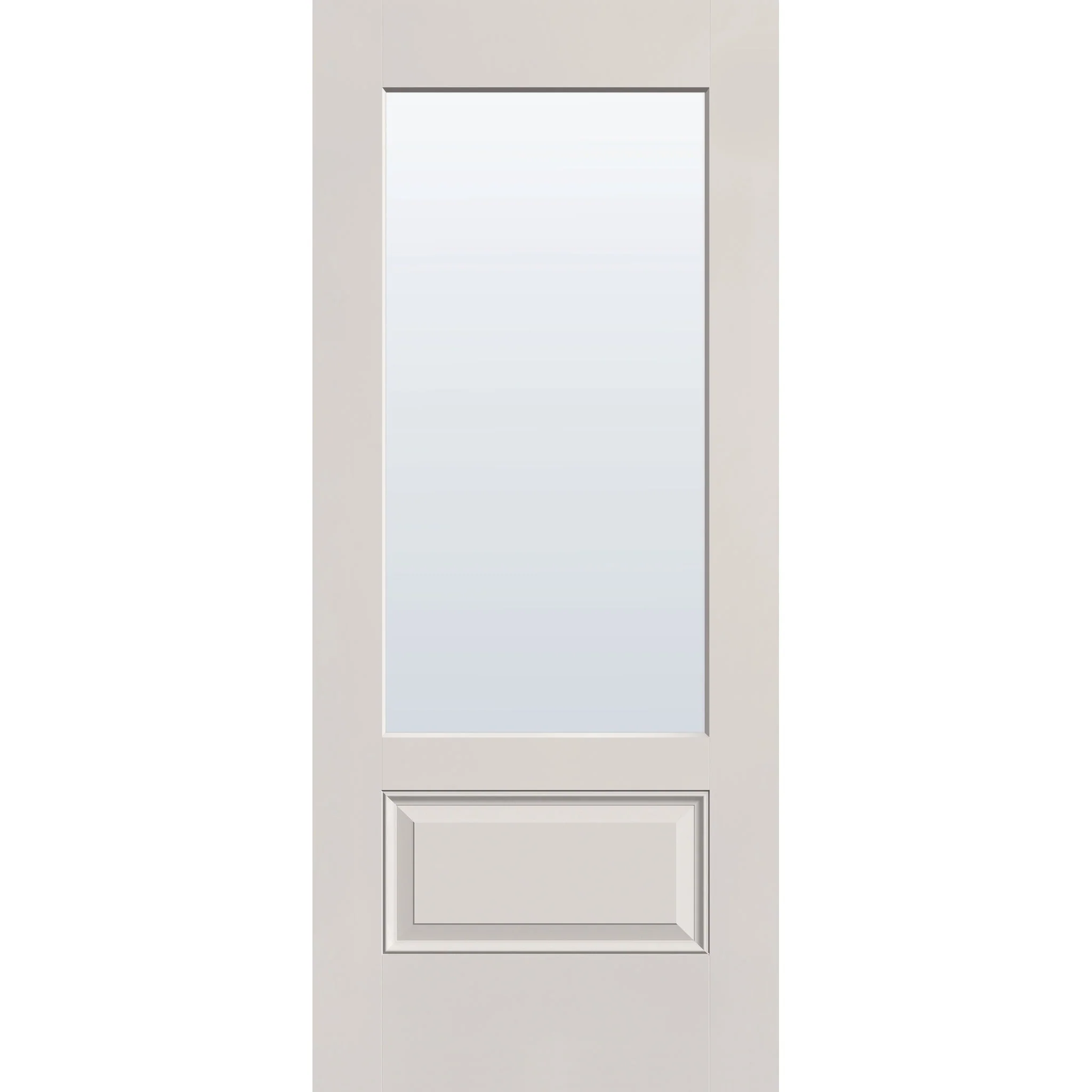 Clear Flush Glazed Hurricane-Rated Fiberglass Entry Door - 3/4 Lite (34" x 80") - Image 2