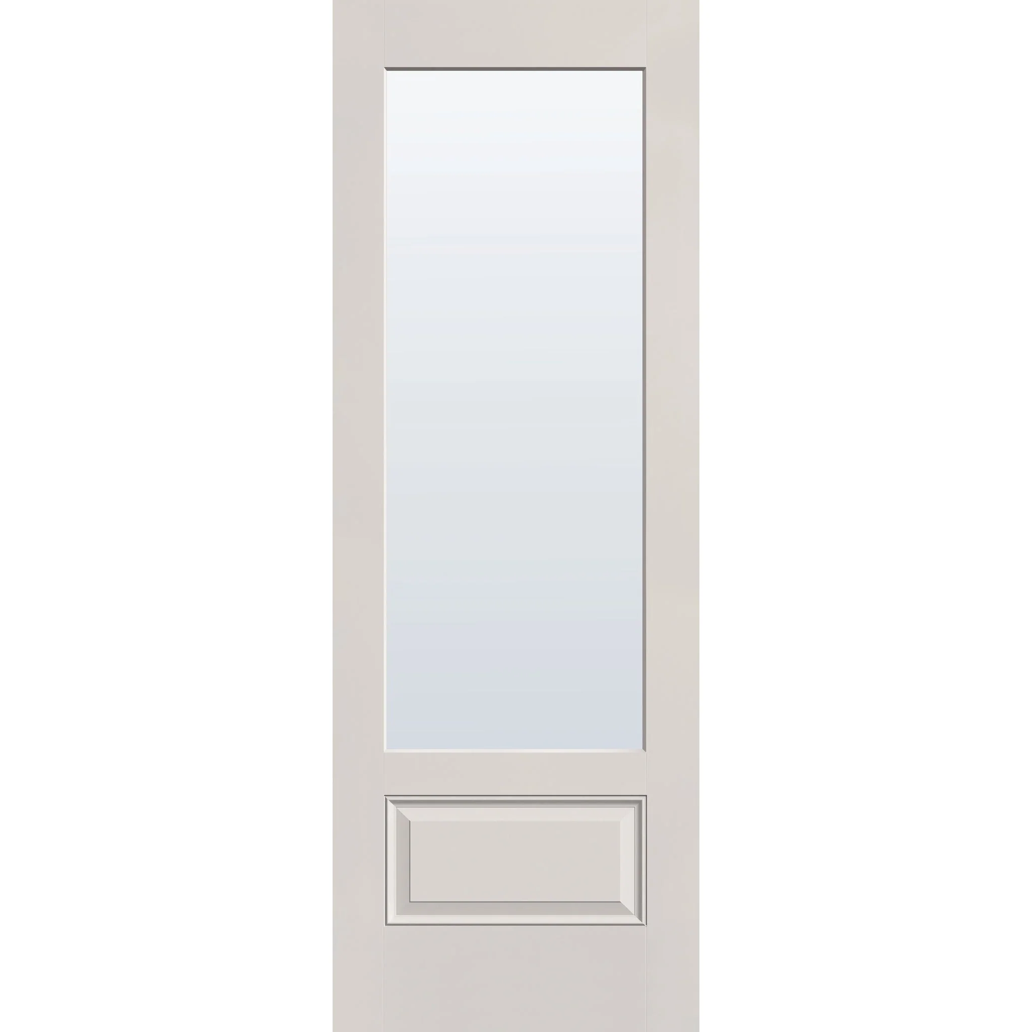 Clear Flush Glazed Hurricane-Rated Fiberglass Entry Door - 3/4 Lite (34" x 96") - Image 2