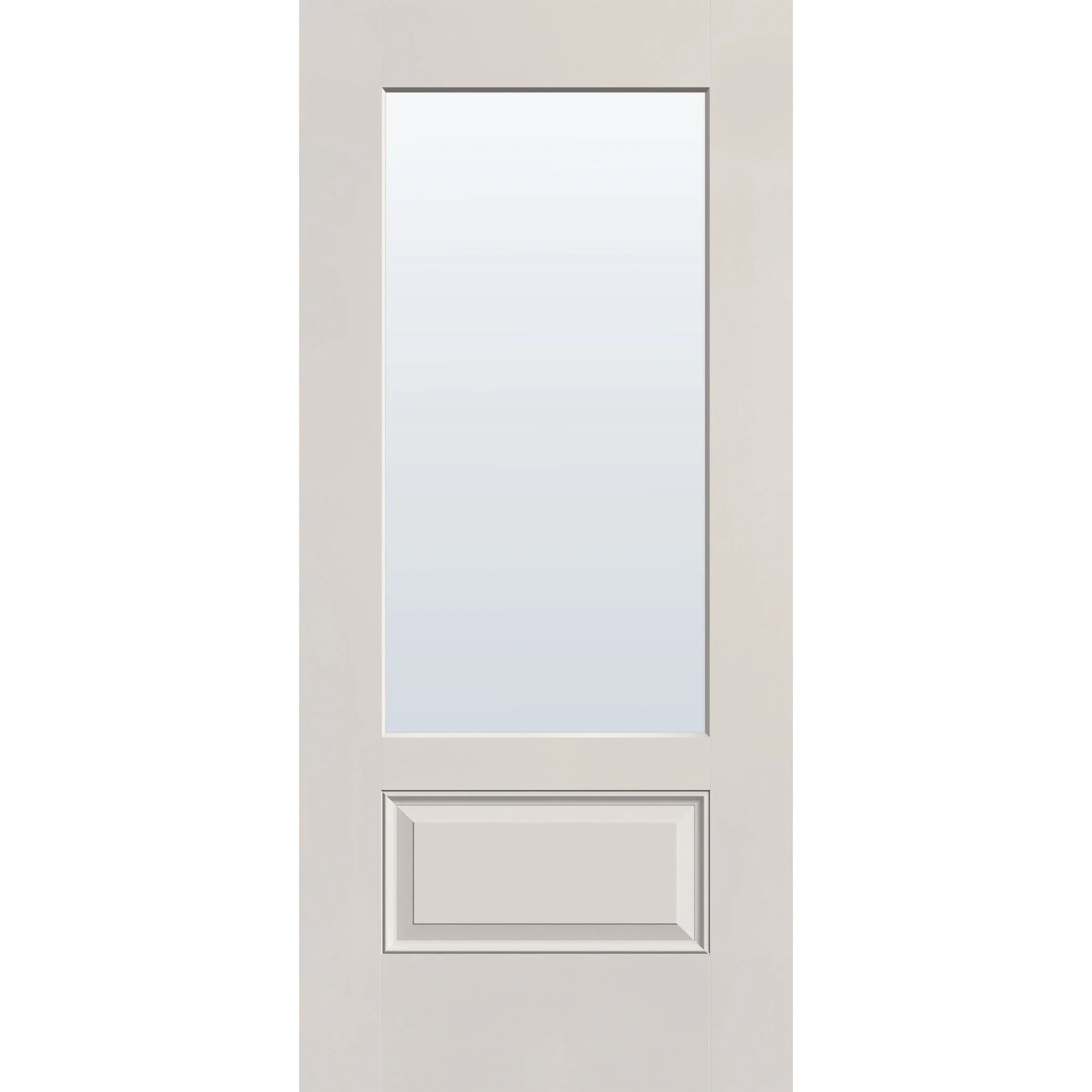 Clear Flush Glazed Hurricane-Rated Fiberglass Entry Door - 3/4 Lite (36" x 80") - Image 2