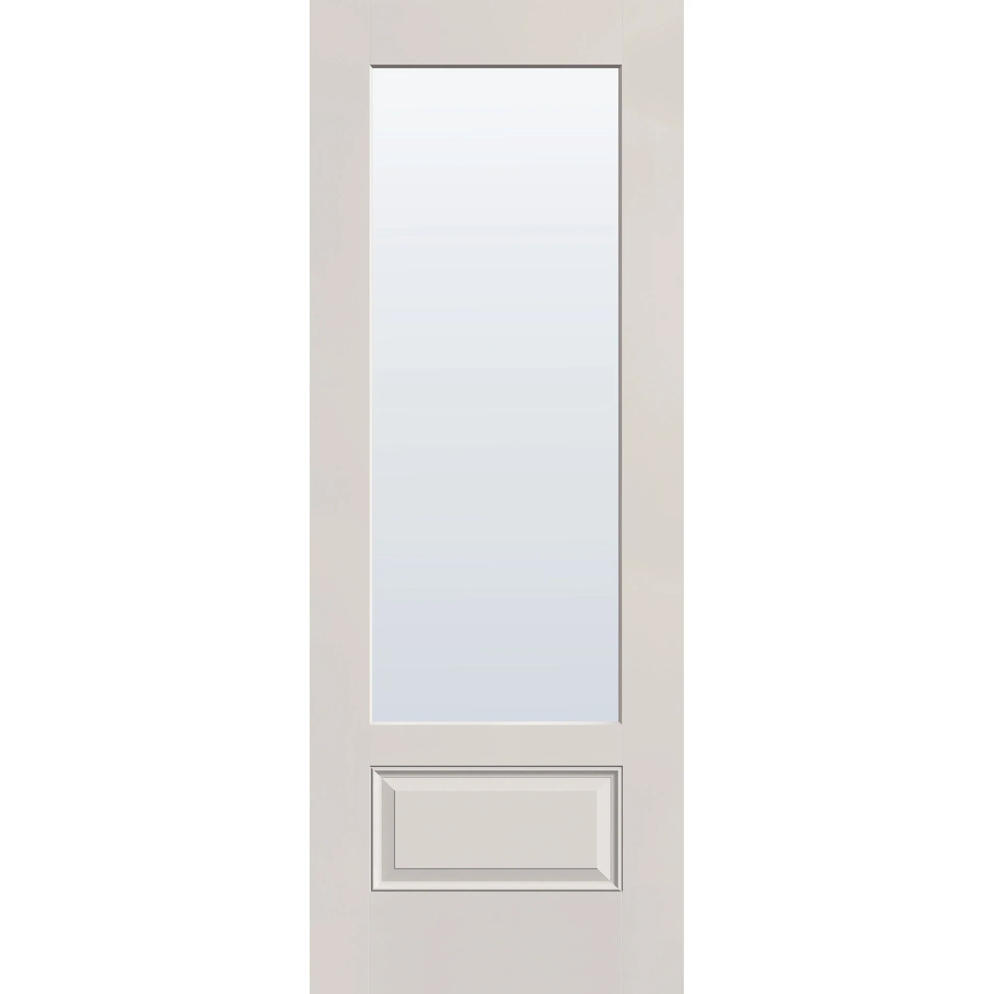 Clear Flush Glazed Hurricane-Rated Fiberglass Entry Door - 3/4 Lite (36" x 96") - Image 2