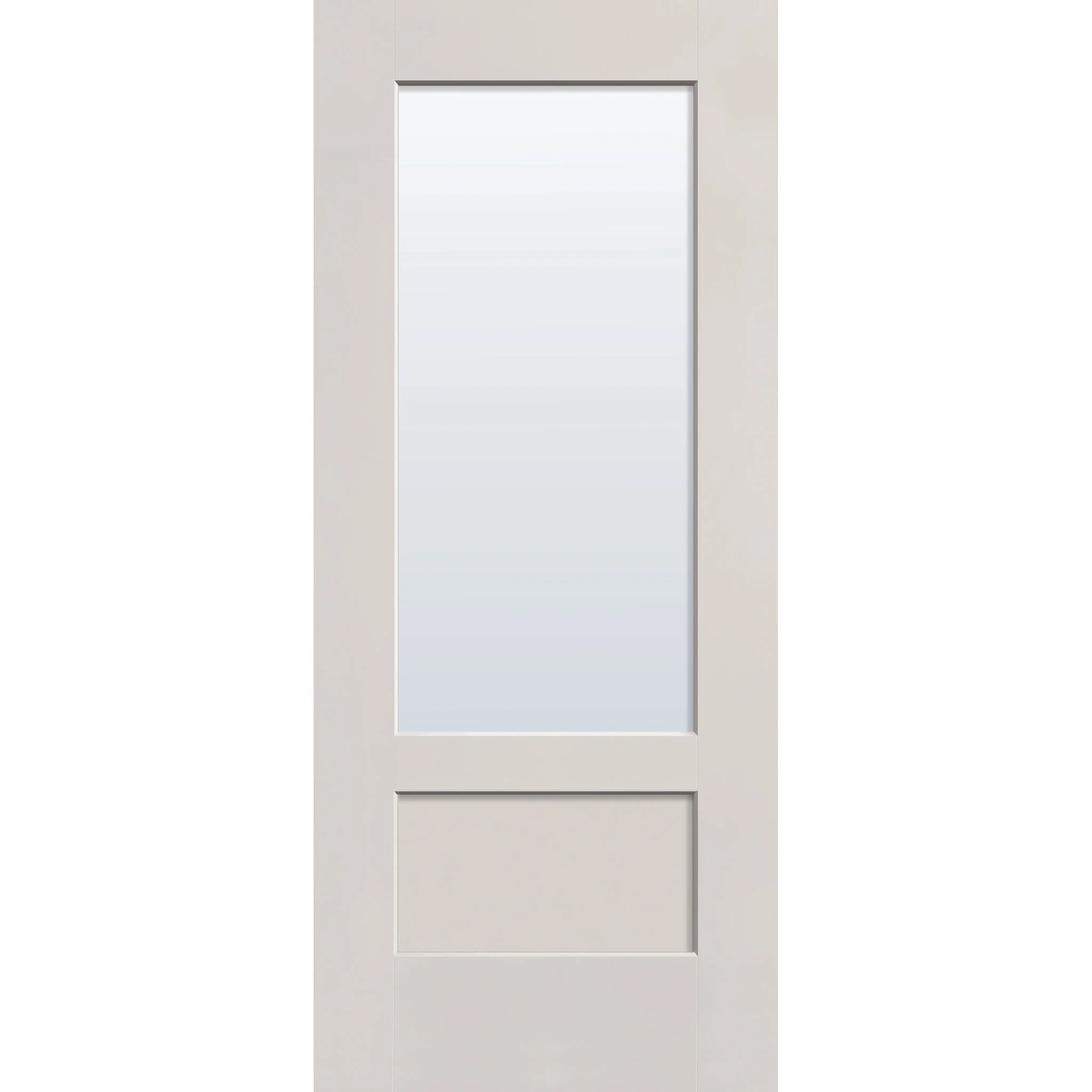 Clear Flush Glazed Hurricane-Rated Fiberglass Entry Door - 3/4 Lite Shaker (34" x 80") - Image 2