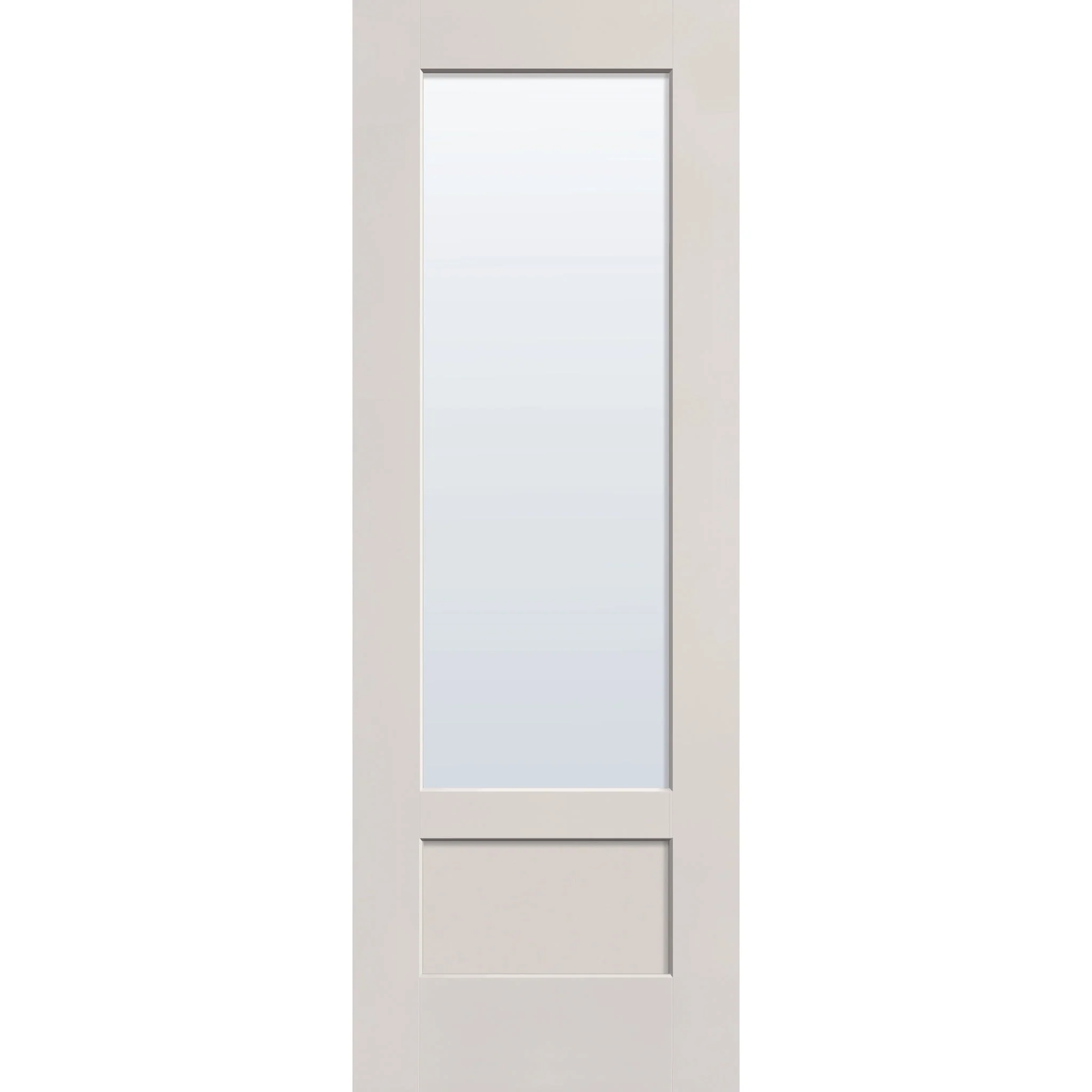 Clear Flush Glazed Hurricane-Rated Fiberglass Entry Door - 3/4 Lite Shaker (34" x 96") - Image 2