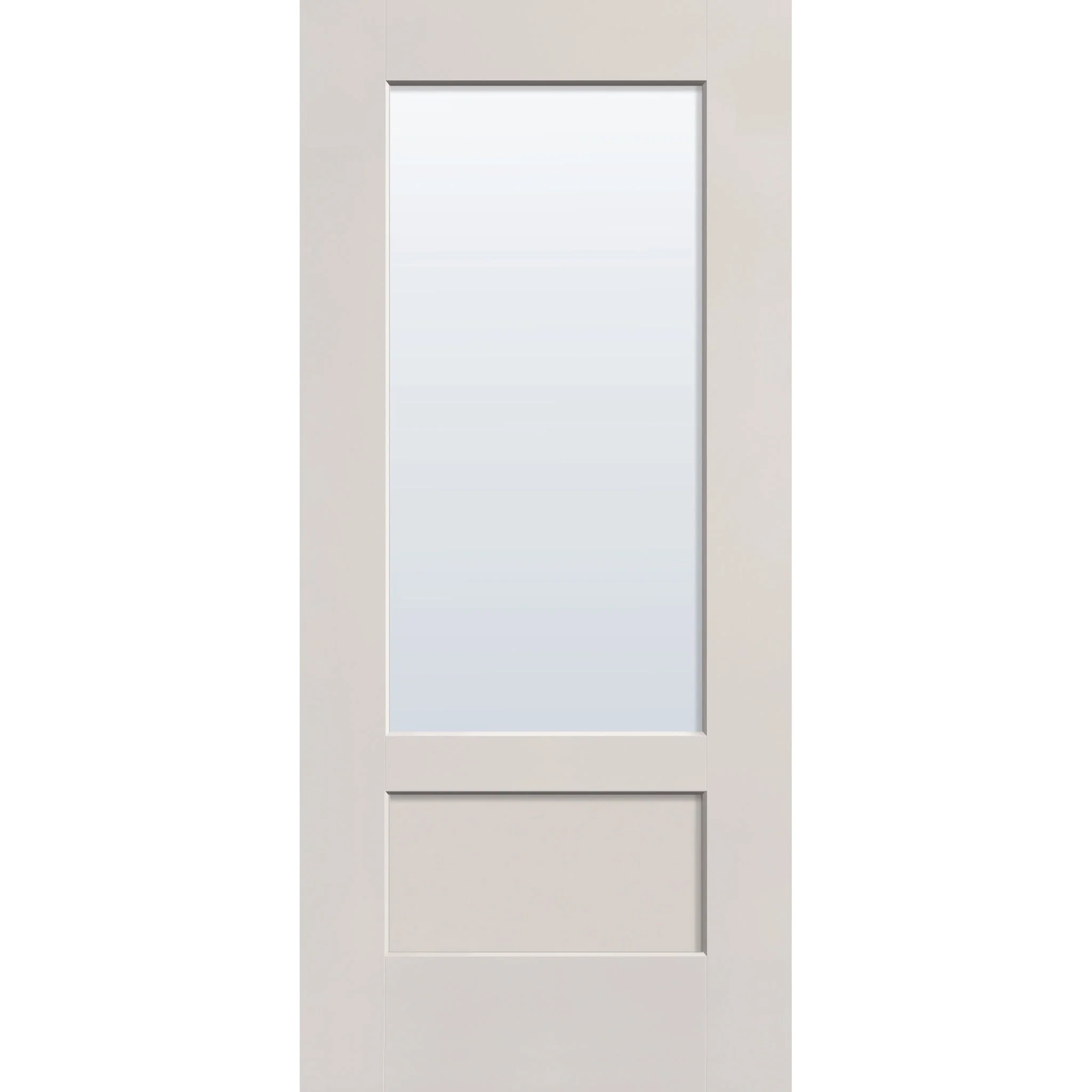 Clear Flush Glazed Hurricane-Rated Fiberglass Entry Door - 3/4 Lite Shaker (36" x 80") - Image 2