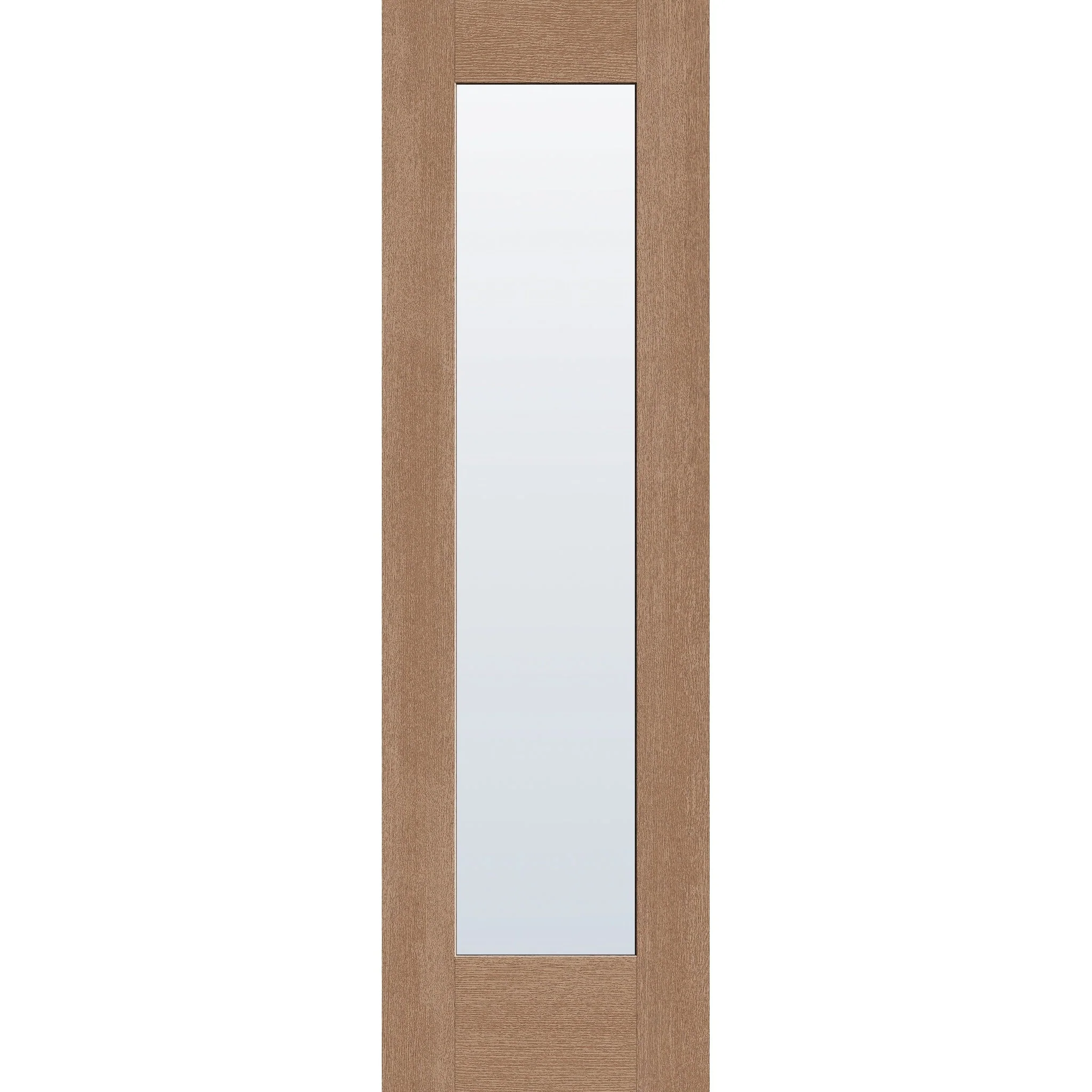 Clear Flush Glazed Hurricane-Rated Fiberglass Entry Door - Full Lite (24" x 80")
