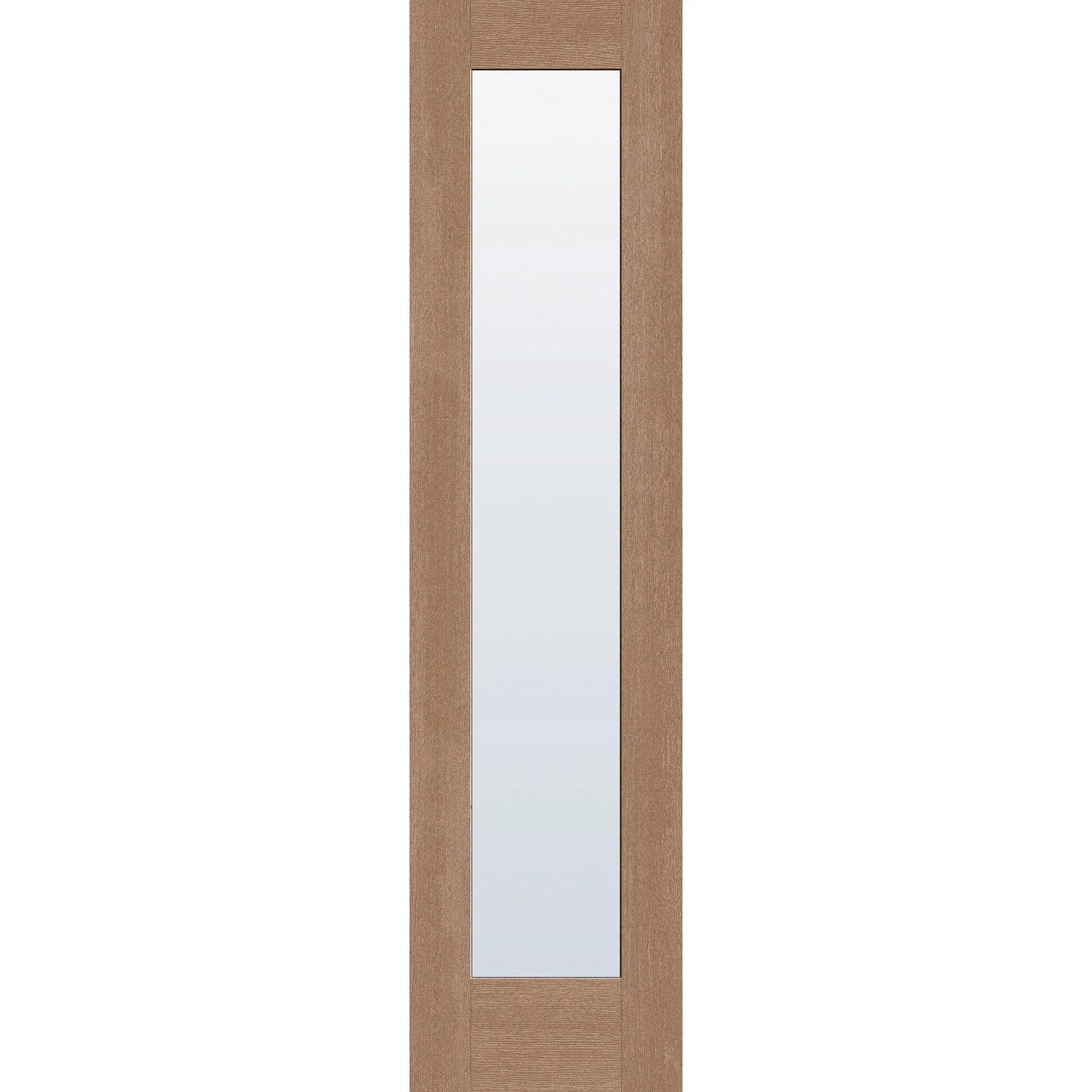 Clear Flush Glazed Hurricane-Rated Fiberglass Entry Door - Full Lite (24" x 96")