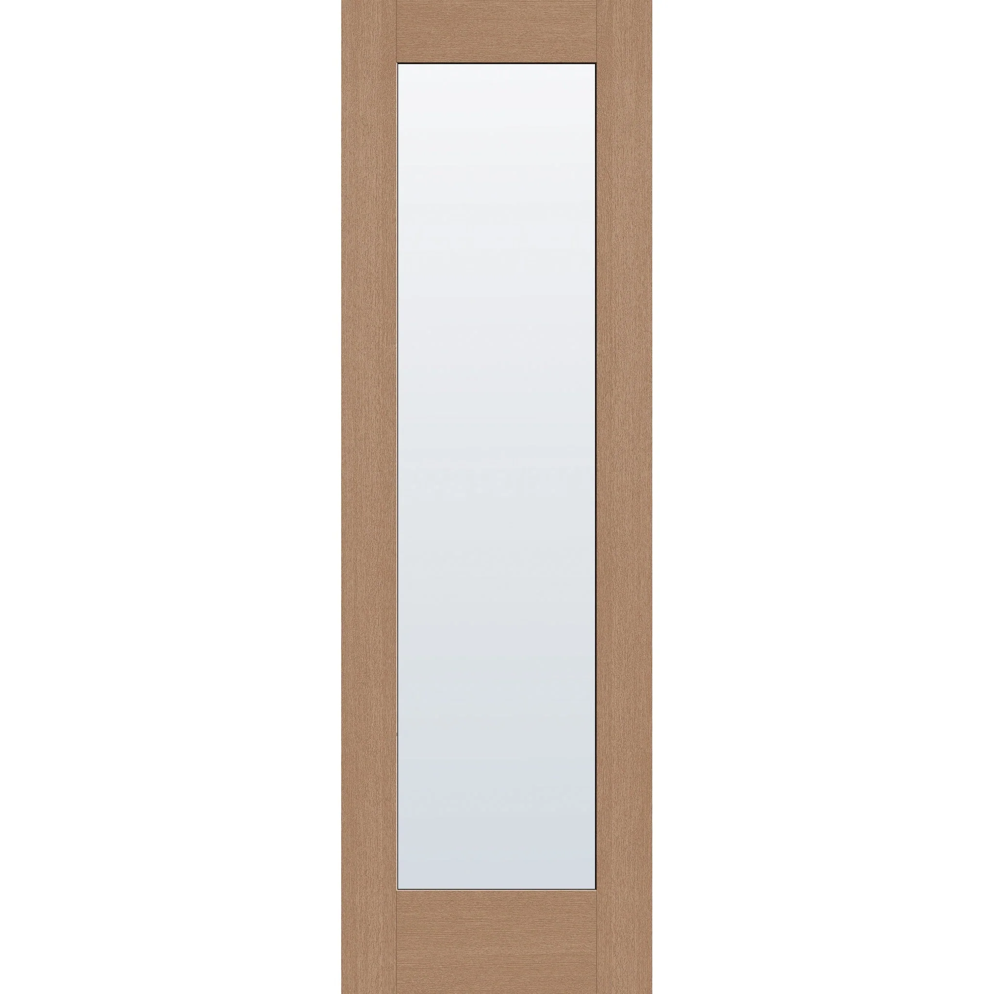 Clear Flush Glazed Hurricane-Rated Fiberglass Entry Door - Full Lite (30" x 96")