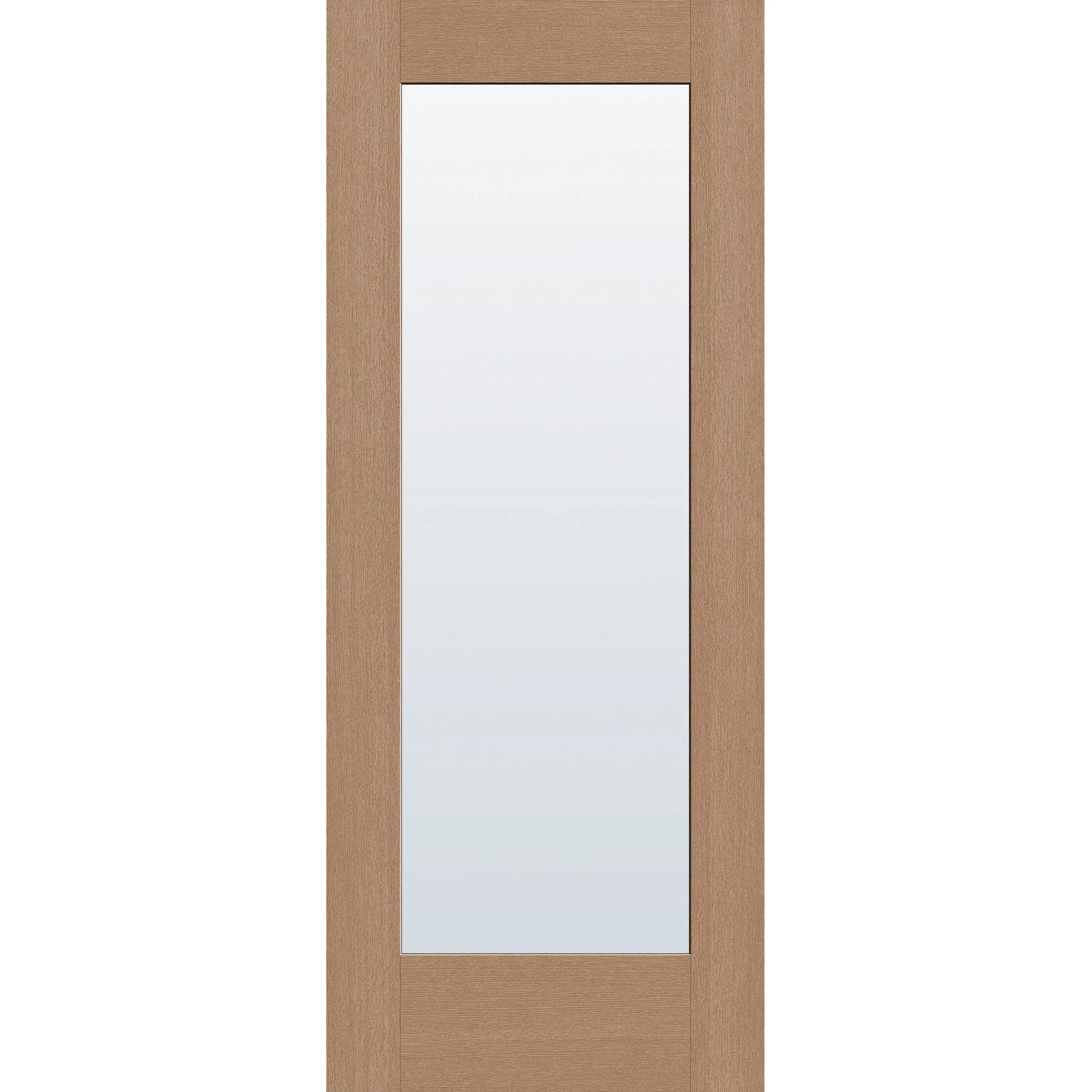 Clear Flush Glazed Hurricane-Rated Fiberglass Entry Door - Full Lite (32" x 80")