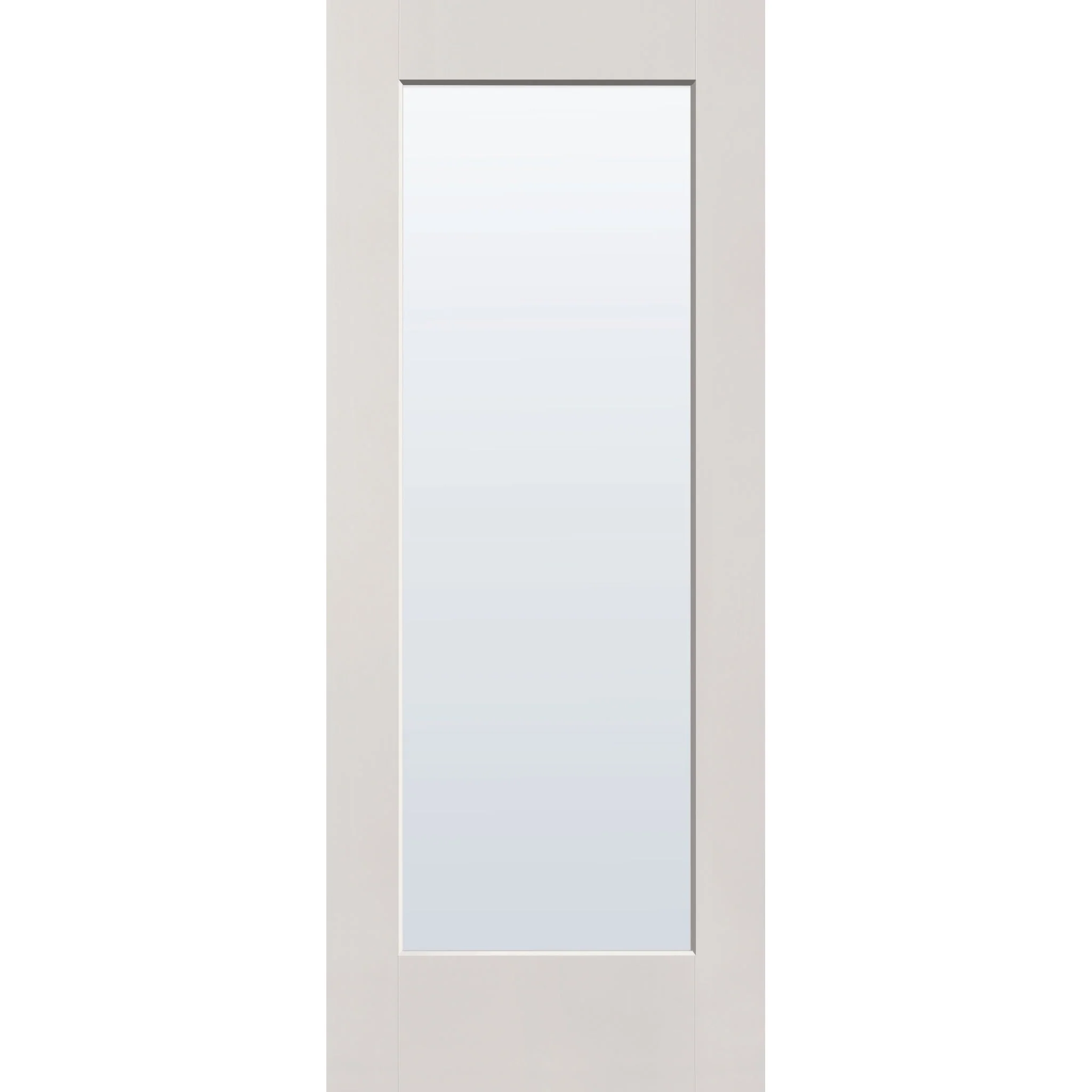 Clear Flush Glazed Hurricane-Rated Fiberglass Entry Door - Full Lite (32" x 80") - Image 2