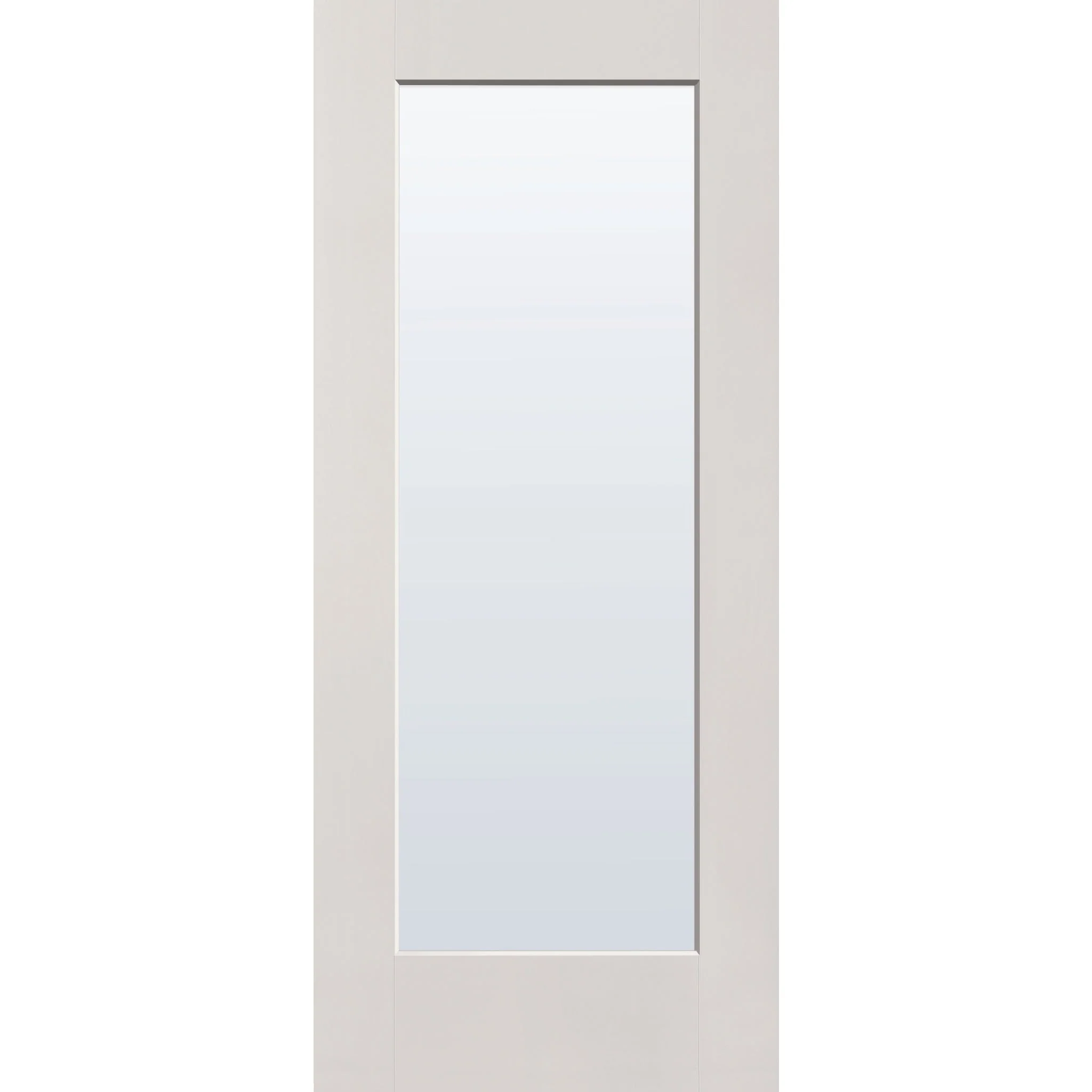 Clear Flush Glazed Hurricane-Rated Fiberglass Entry Door - Full Lite (34" x 80") - Image 4
