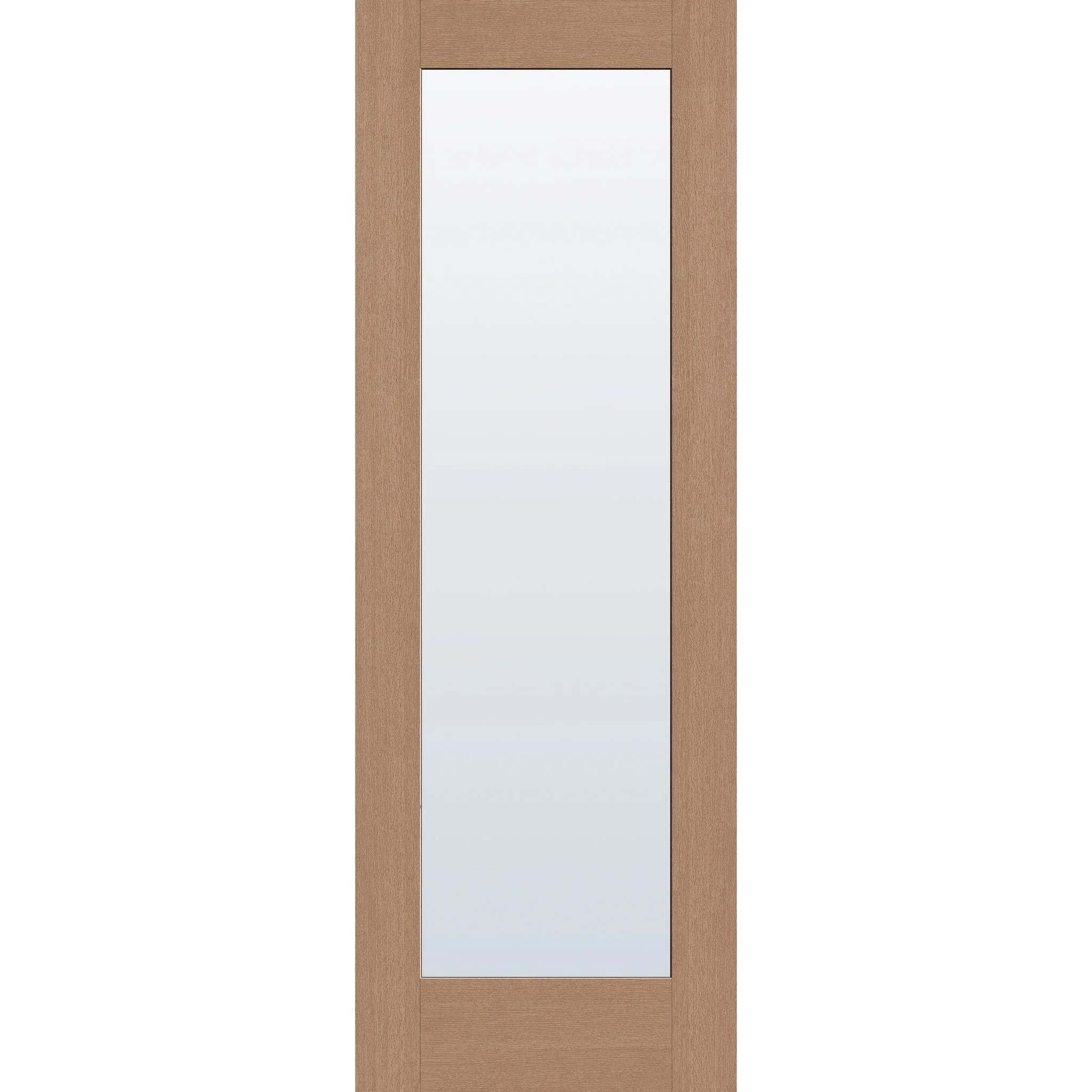 Clear Flush Glazed Hurricane-Rated Fiberglass Entry Door - Full Lite (34" x 96") - Image 2