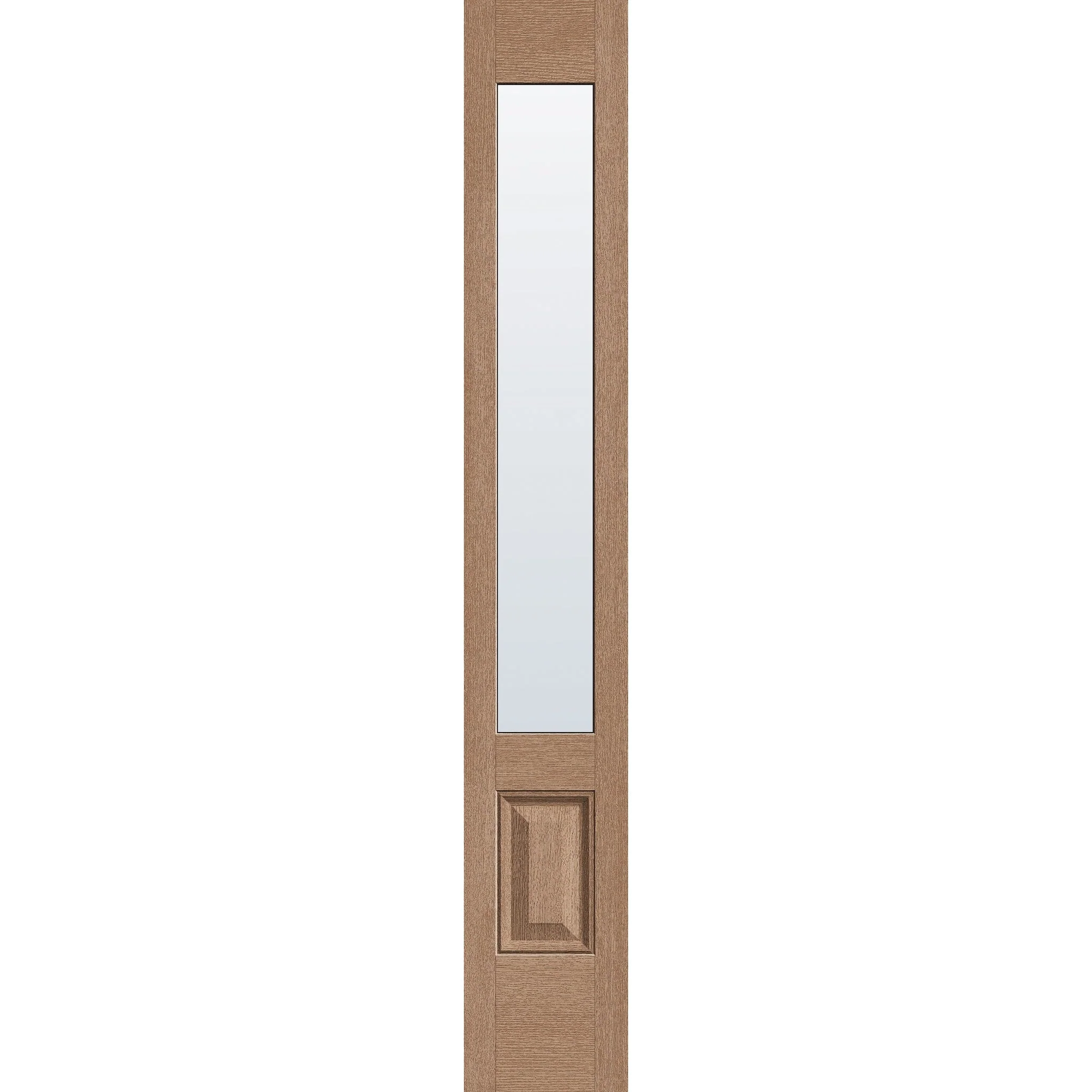 Clear Flush Glazed Hurricane-Rated Fiberglass Sidelite Panel - 3/4 Lite (12" x 80")