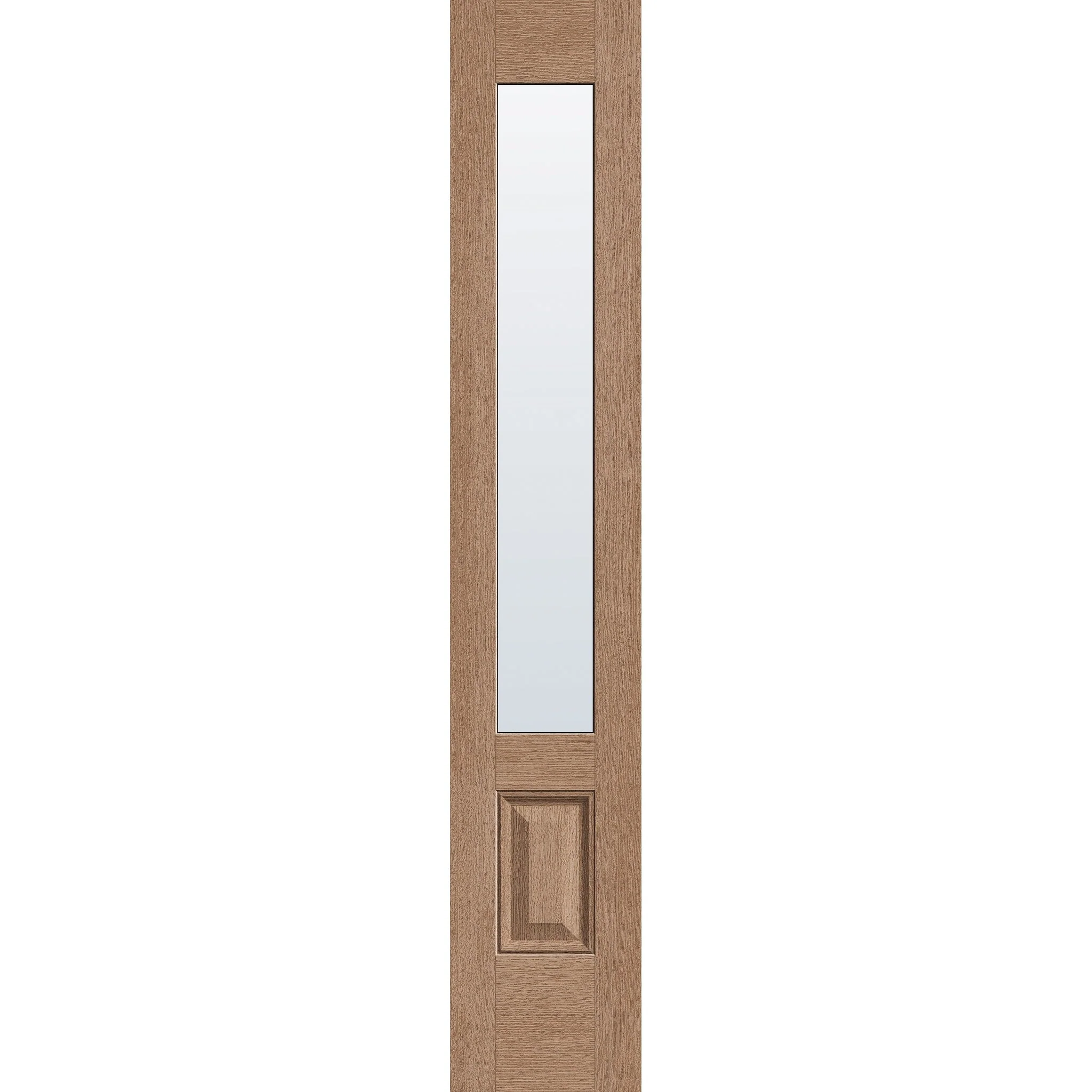 Clear Flush Glazed Hurricane-Rated Fiberglass Sidelite Panel - 3/4 Lite (14" x 80")