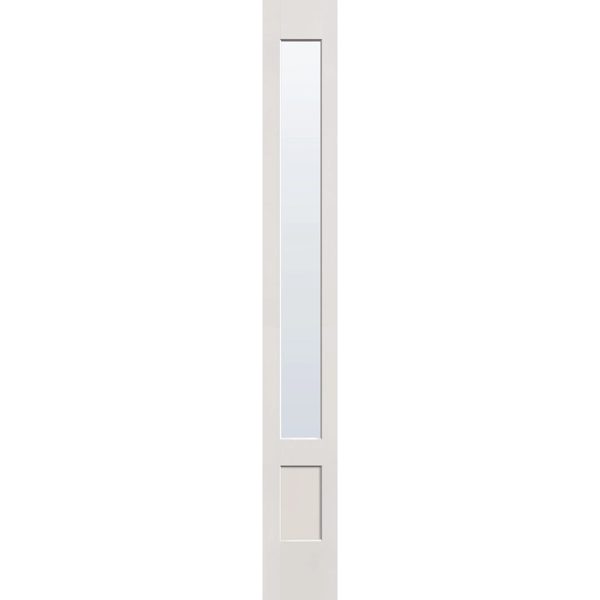 Clear Flush Glazed Hurricane-Rated Fiberglass Sidelite Panel - 3/4 Lite Shaker (12" x 96")