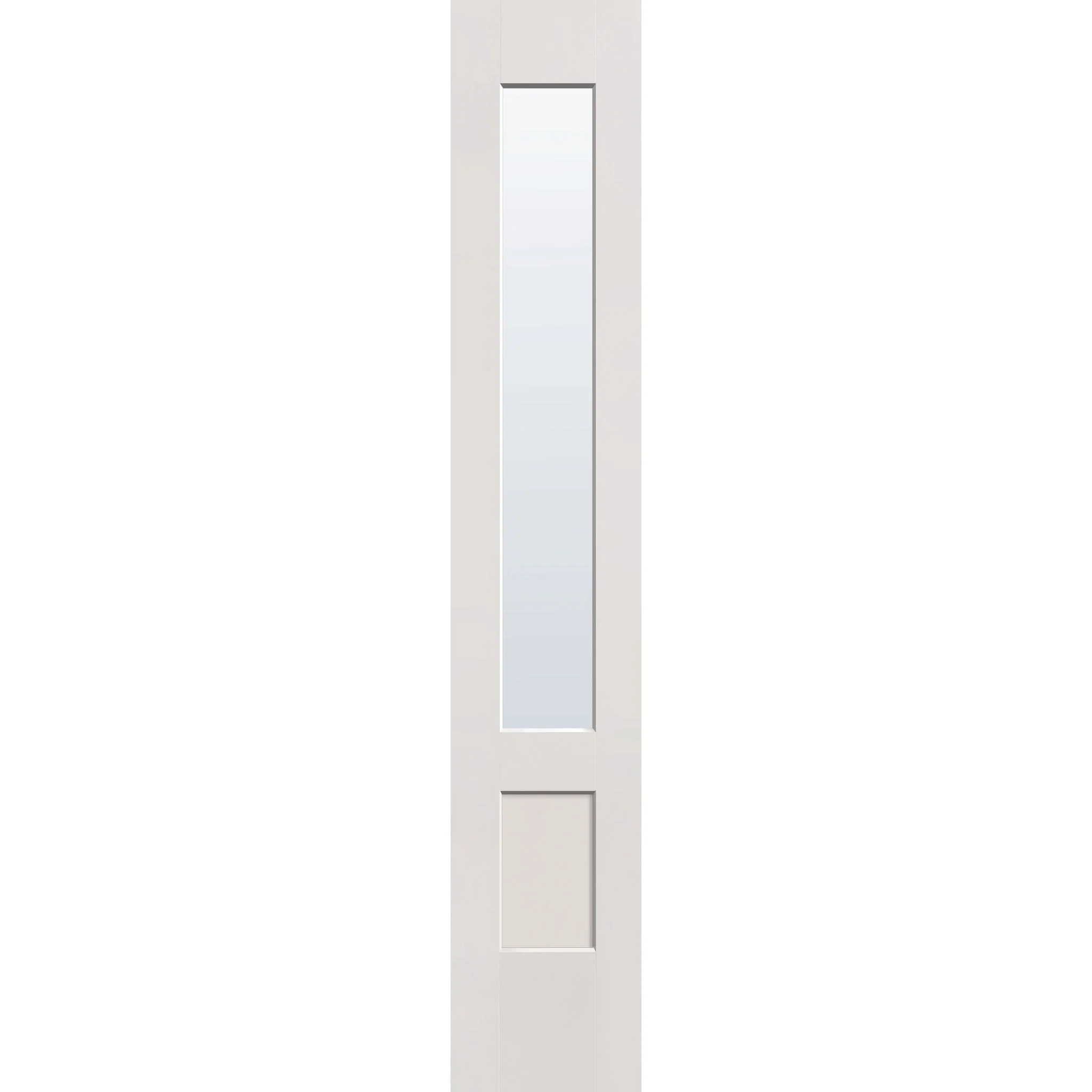 Clear Flush Glazed Hurricane-Rated Fiberglass Sidelite Panel - 3/4 Lite Shaker (14" x 80")