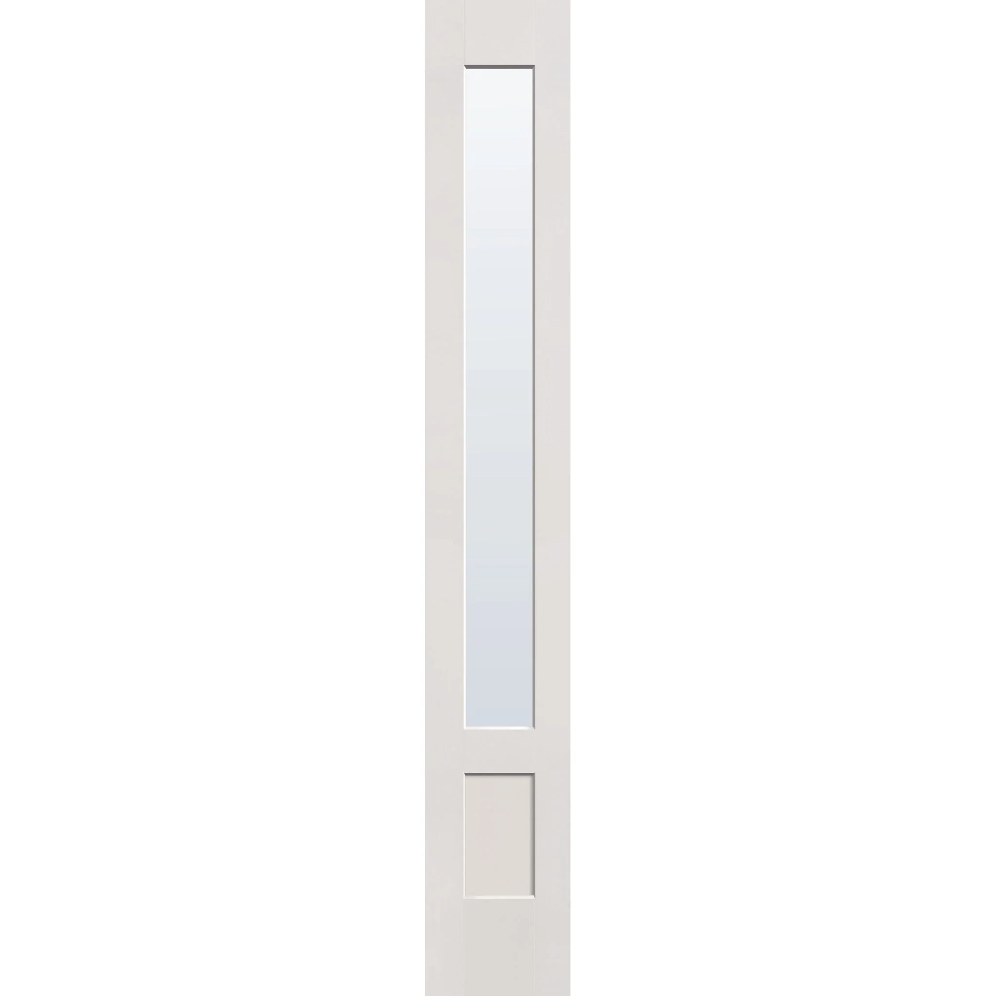 Clear Flush Glazed Hurricane-Rated Fiberglass Sidelite Panel - 3/4 Lite Shaker (14" x 96")