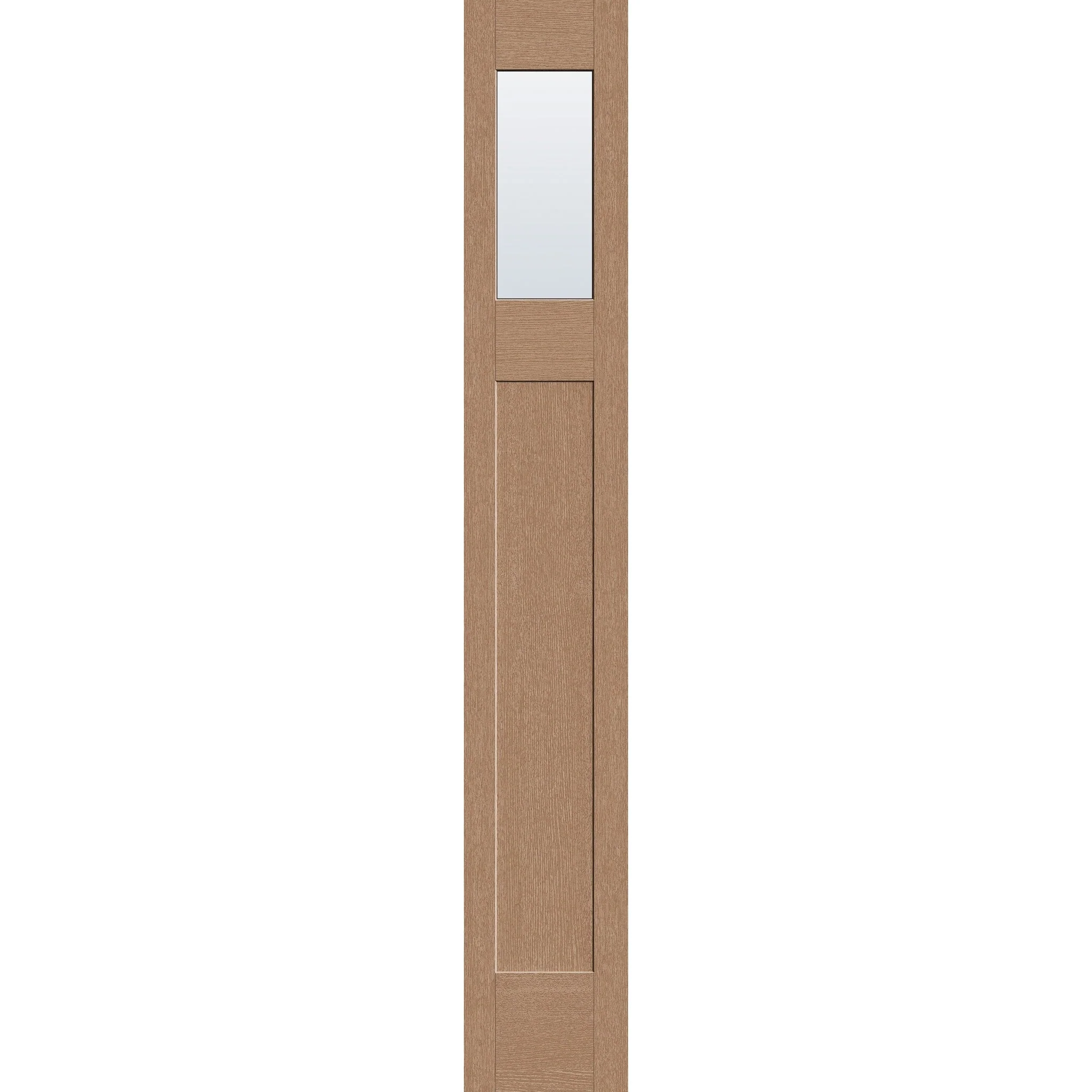 Clear Flush Glazed Hurricane-Rated Fiberglass Sidelite Panel - Craftsman (12" x 80")