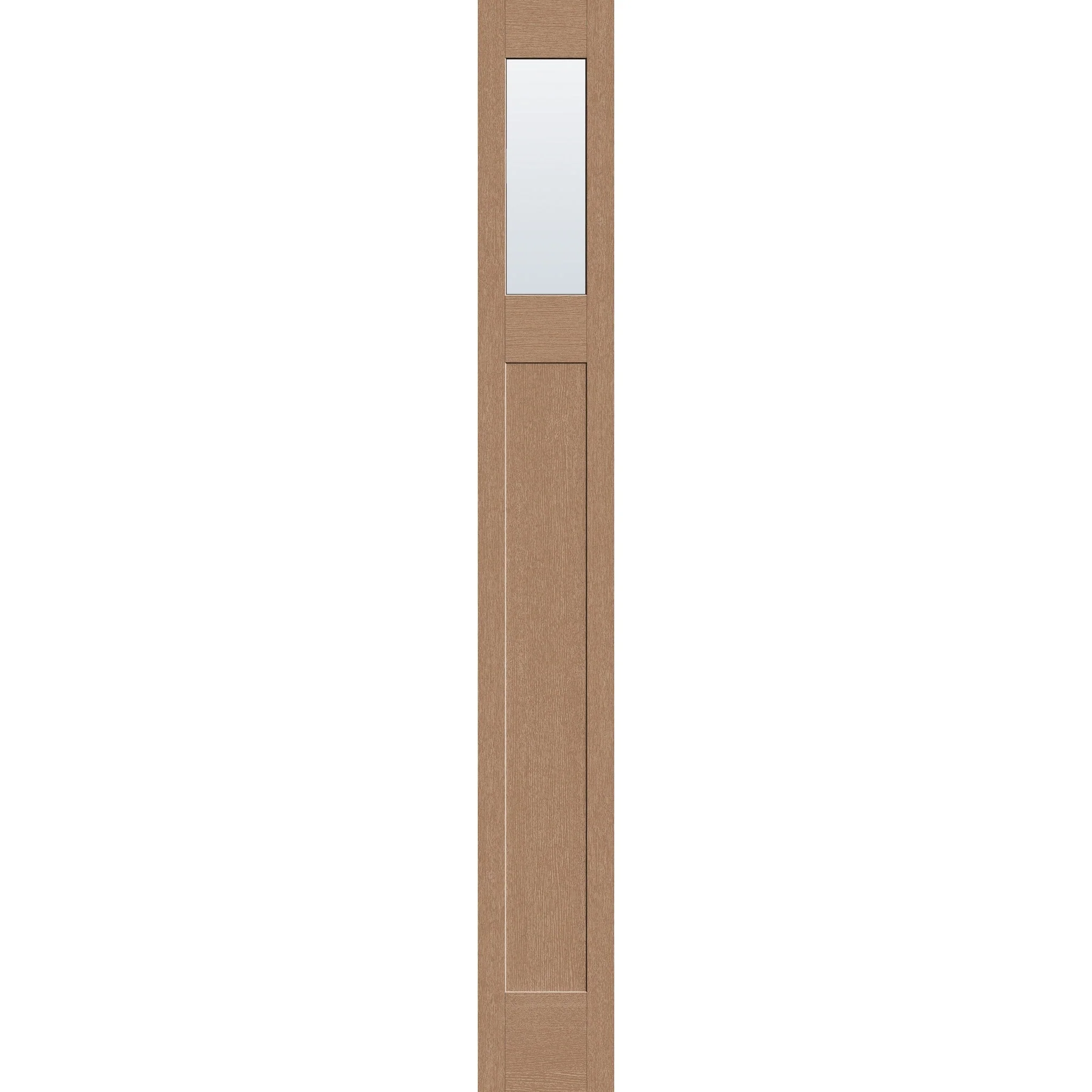 Clear Flush Glazed Hurricane-Rated Fiberglass Sidelite Panel - Craftsman (12" x 96")
